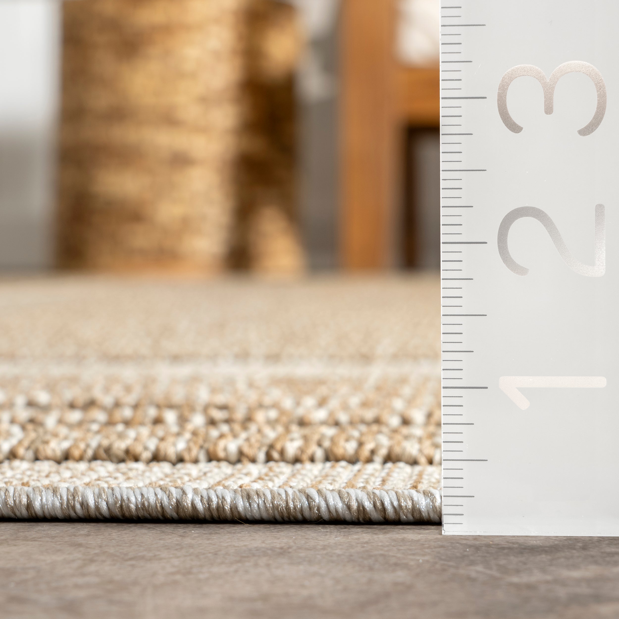 Rickie Solid Striped Indoor/Outdoor Area Rug - Image 3