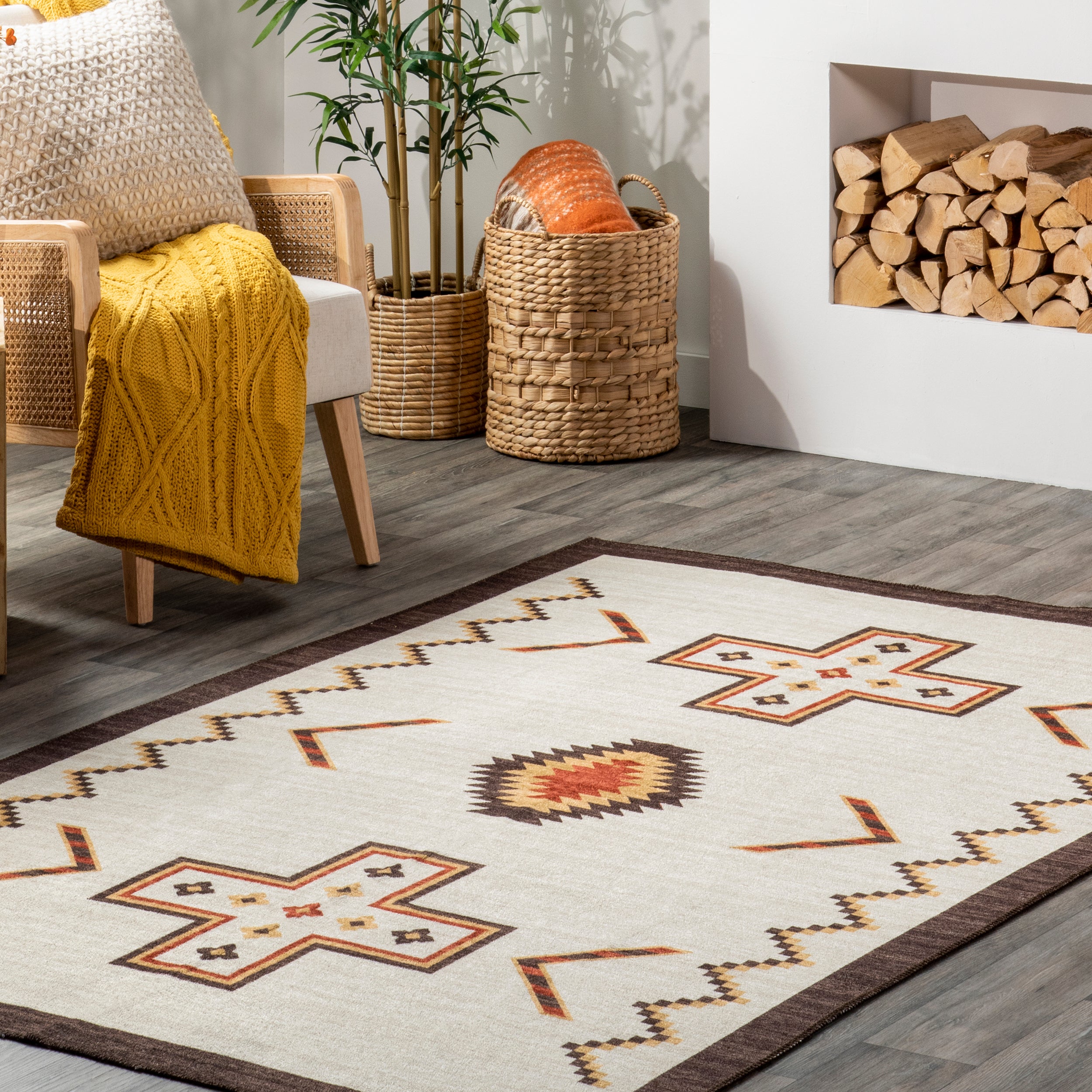 Colbie Tribal Machine Washable Area Rug - Image 18