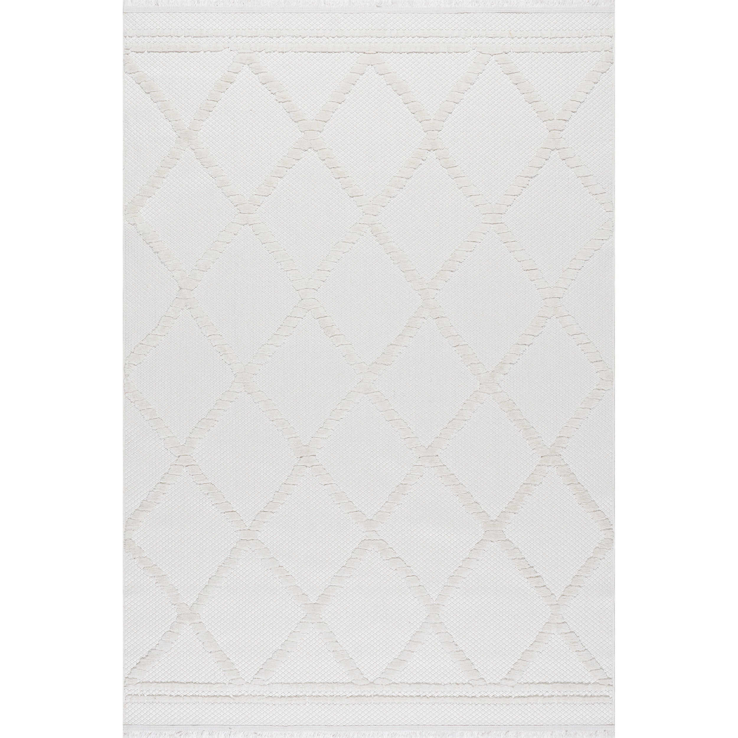 Amalie Trellis Fringe Area Rug