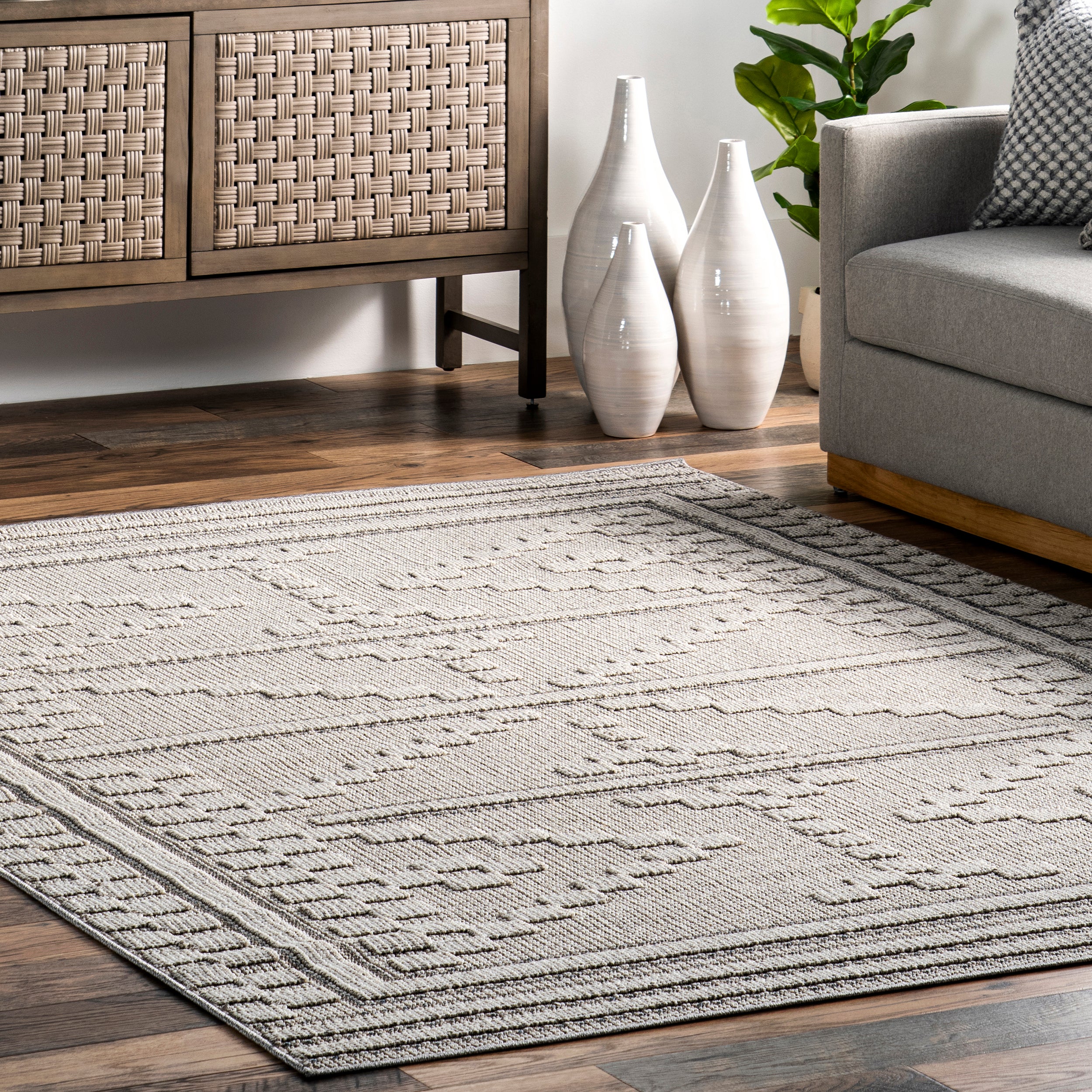 Medora Textured Contemporary Area Rug - Image 9