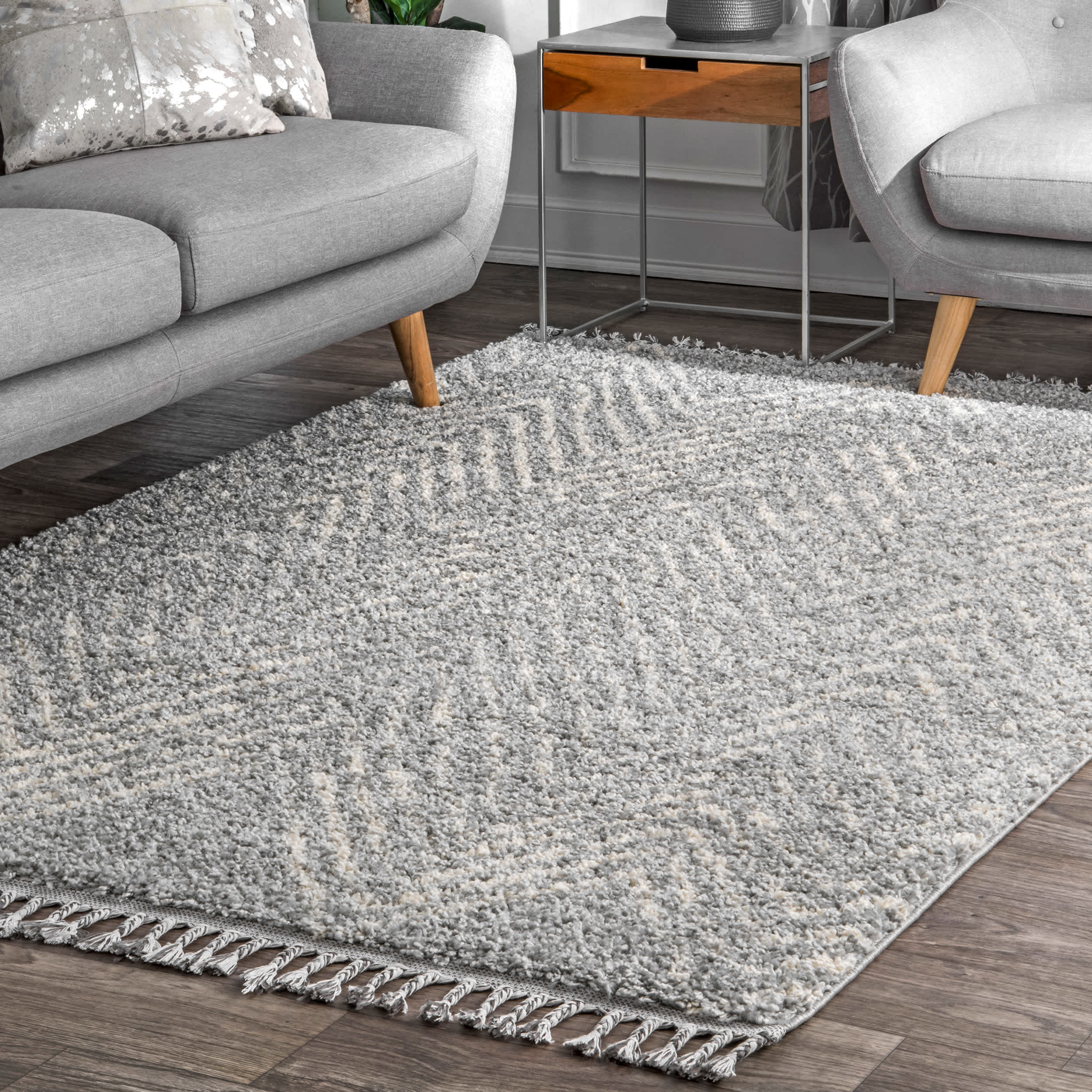 Amanda Moroccan Chevron Tassel Area Rug - Image 13