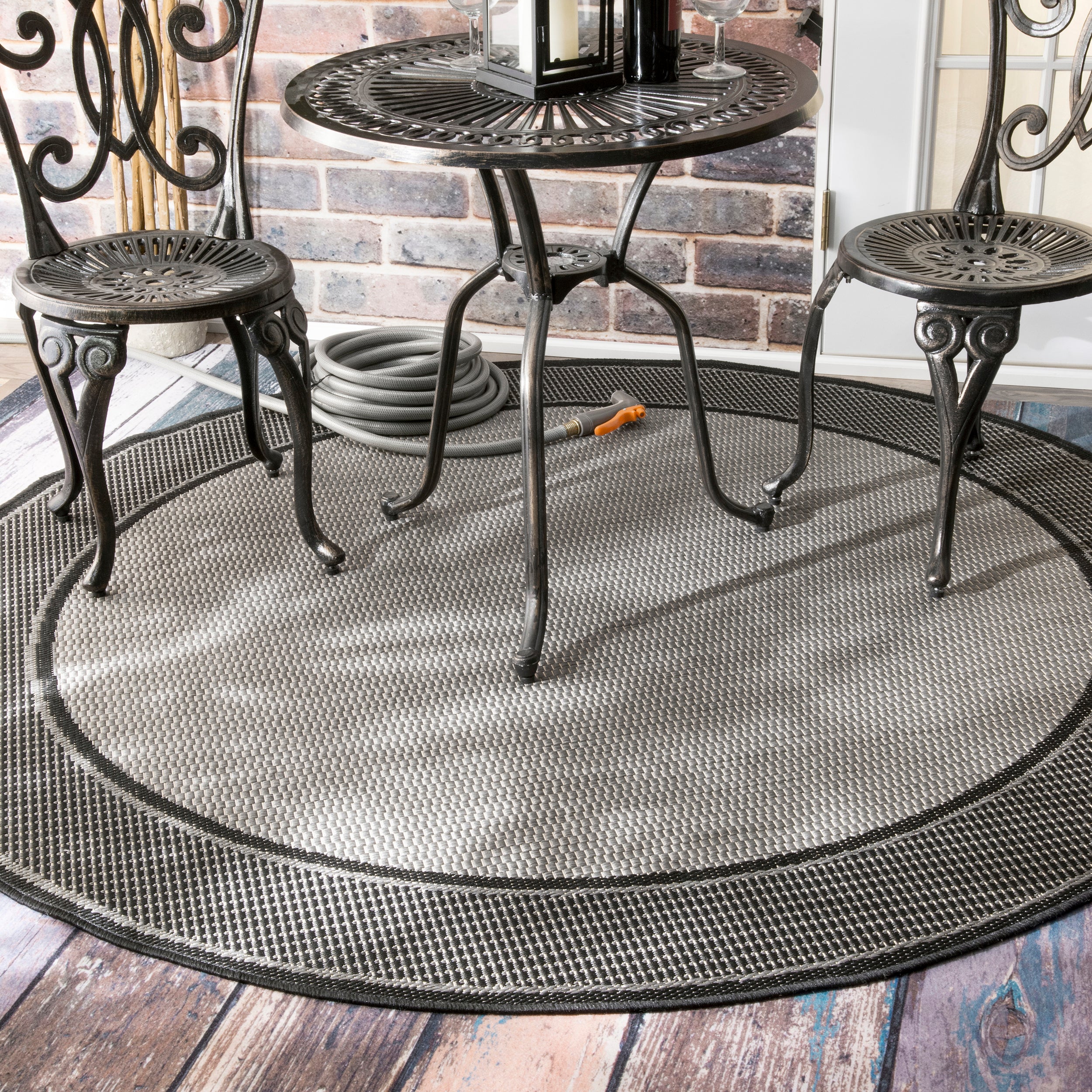 Gris Contemporary Indoor/Outdoor Area Rug - Image 11