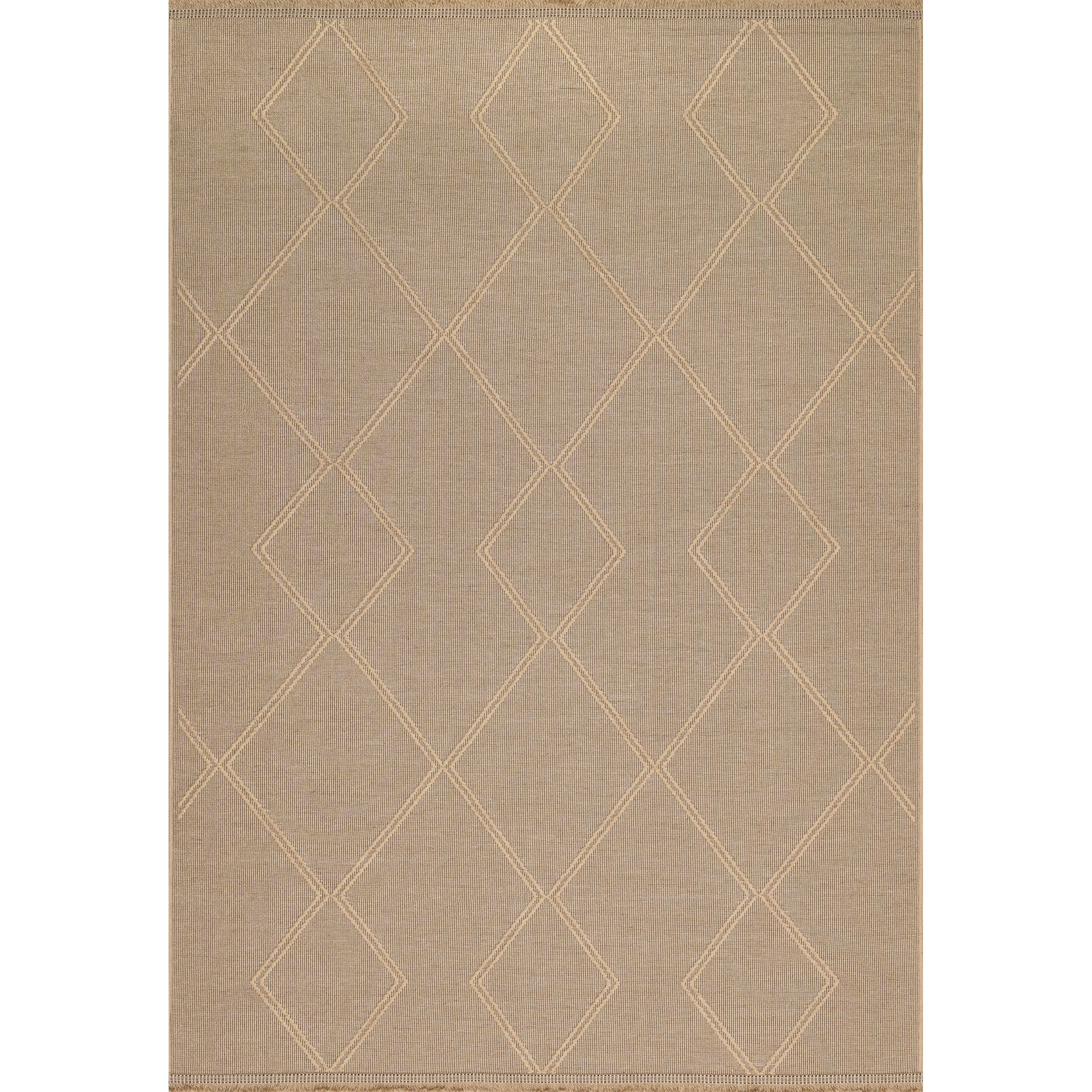 Diamond Trellis Jute Area Rug
