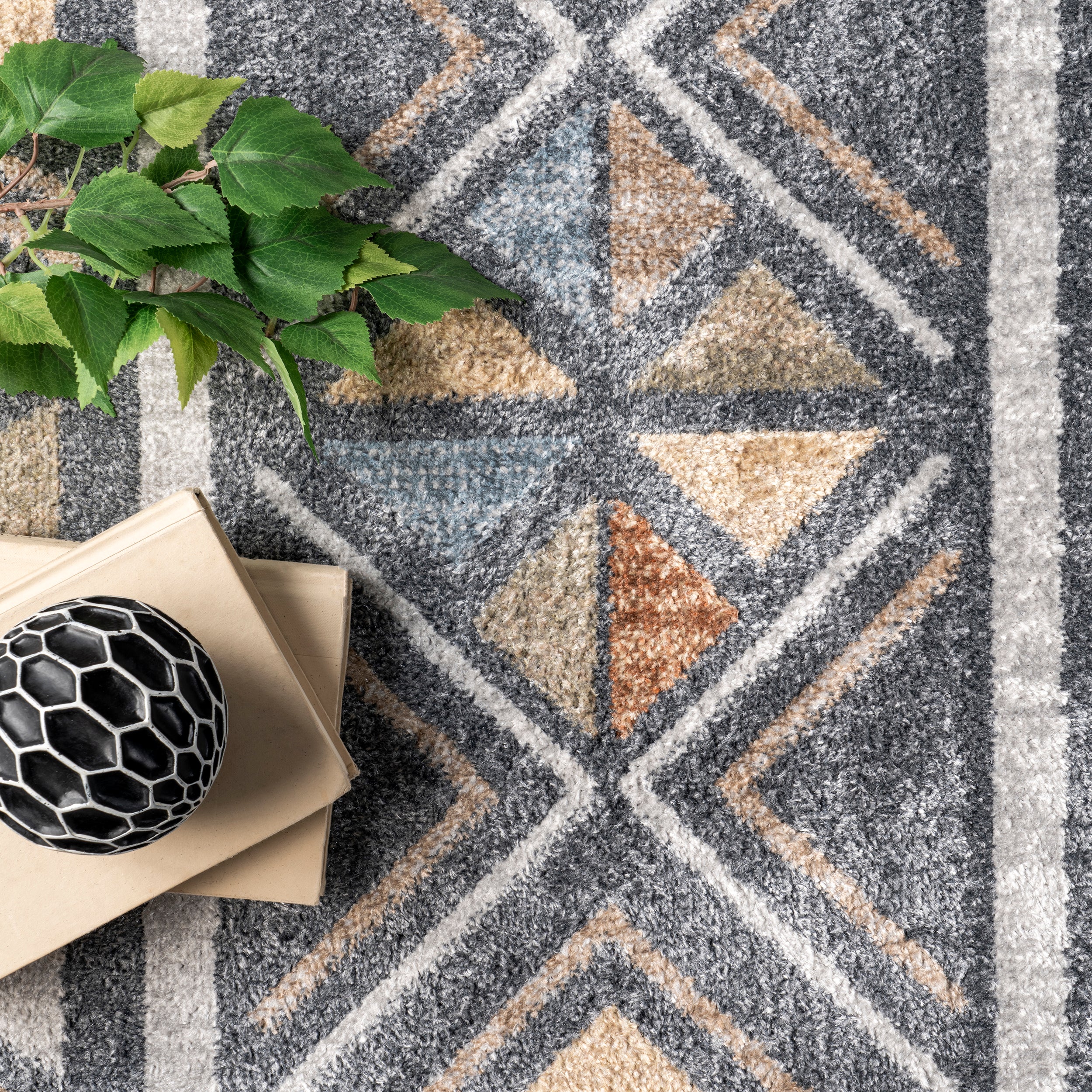 Dolina Tribal Stripes Machine Washable Area Rug - Image 6