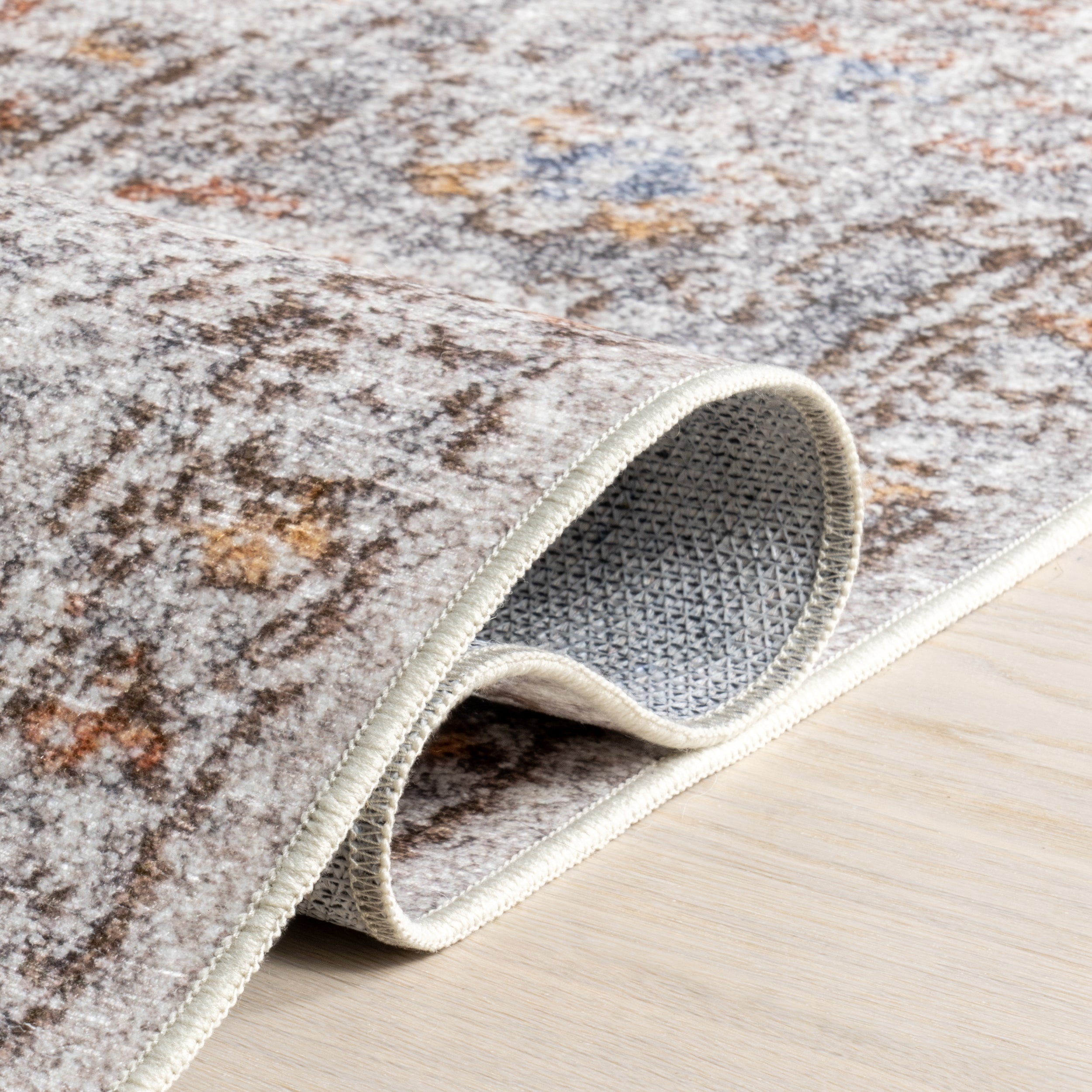 Iana Medallion SplashGuard Machine Washable Area Rug - Image 14