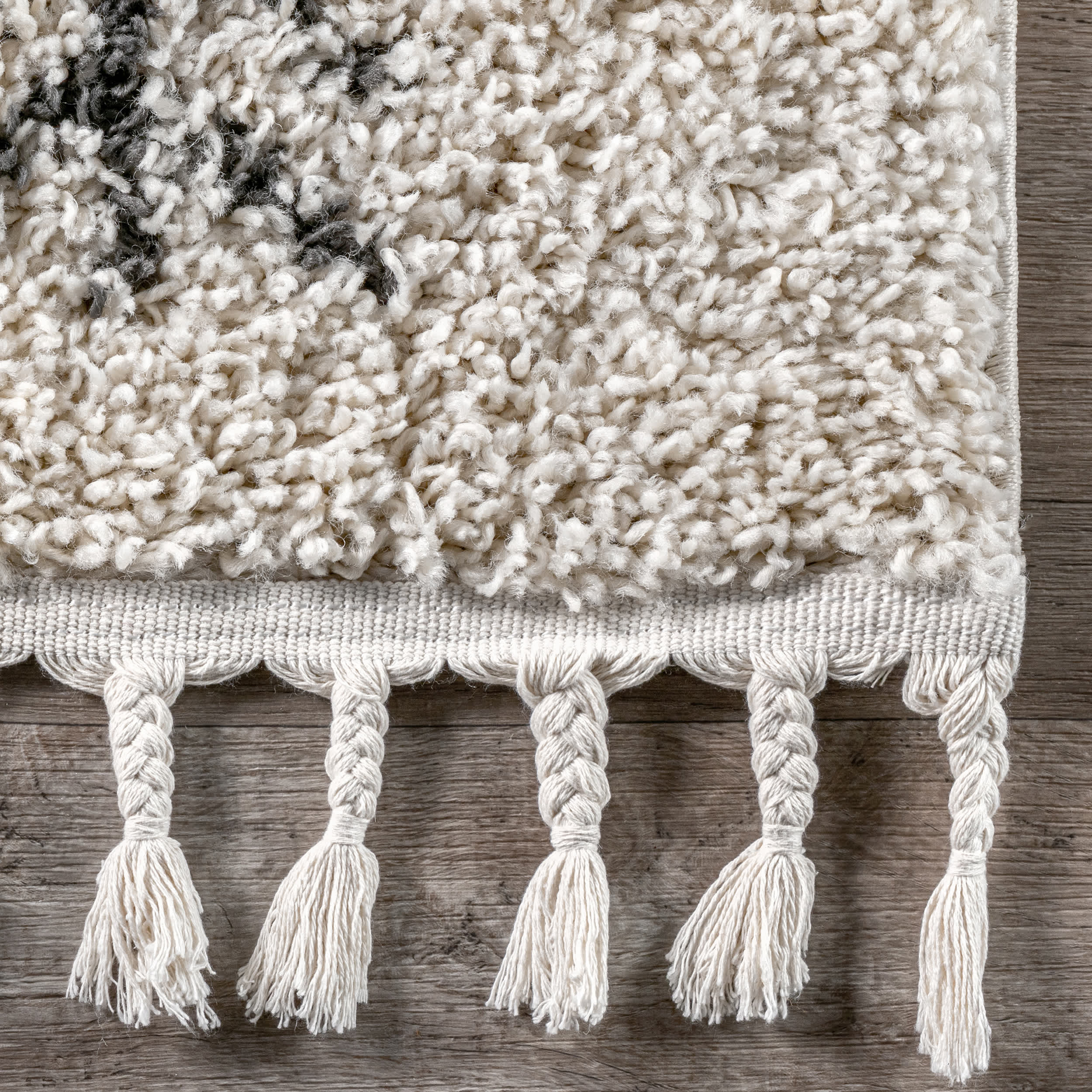 Kayla Moroccan Abstract Tassel Rug - Image 5