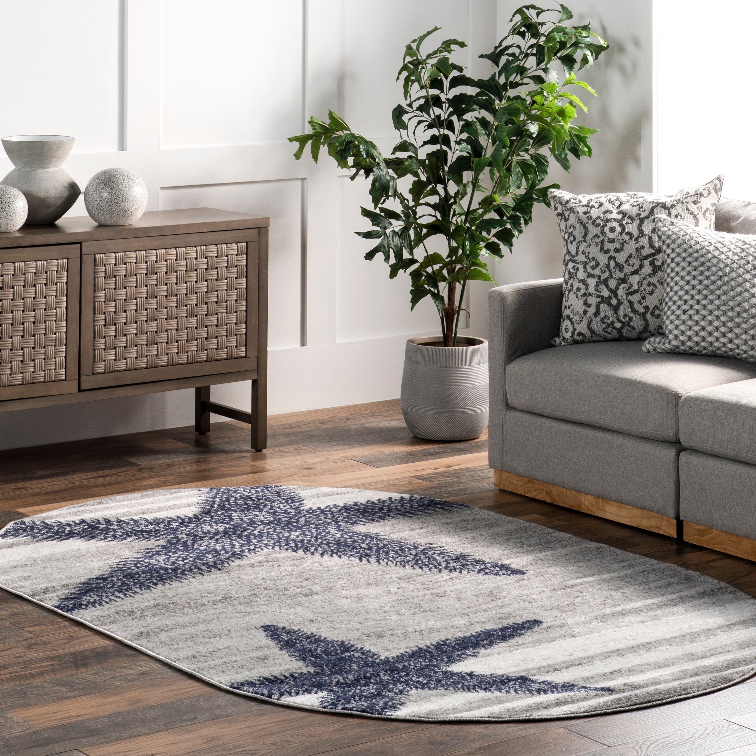Thomas Paul Starfish and Striped Area Rug - Image 10