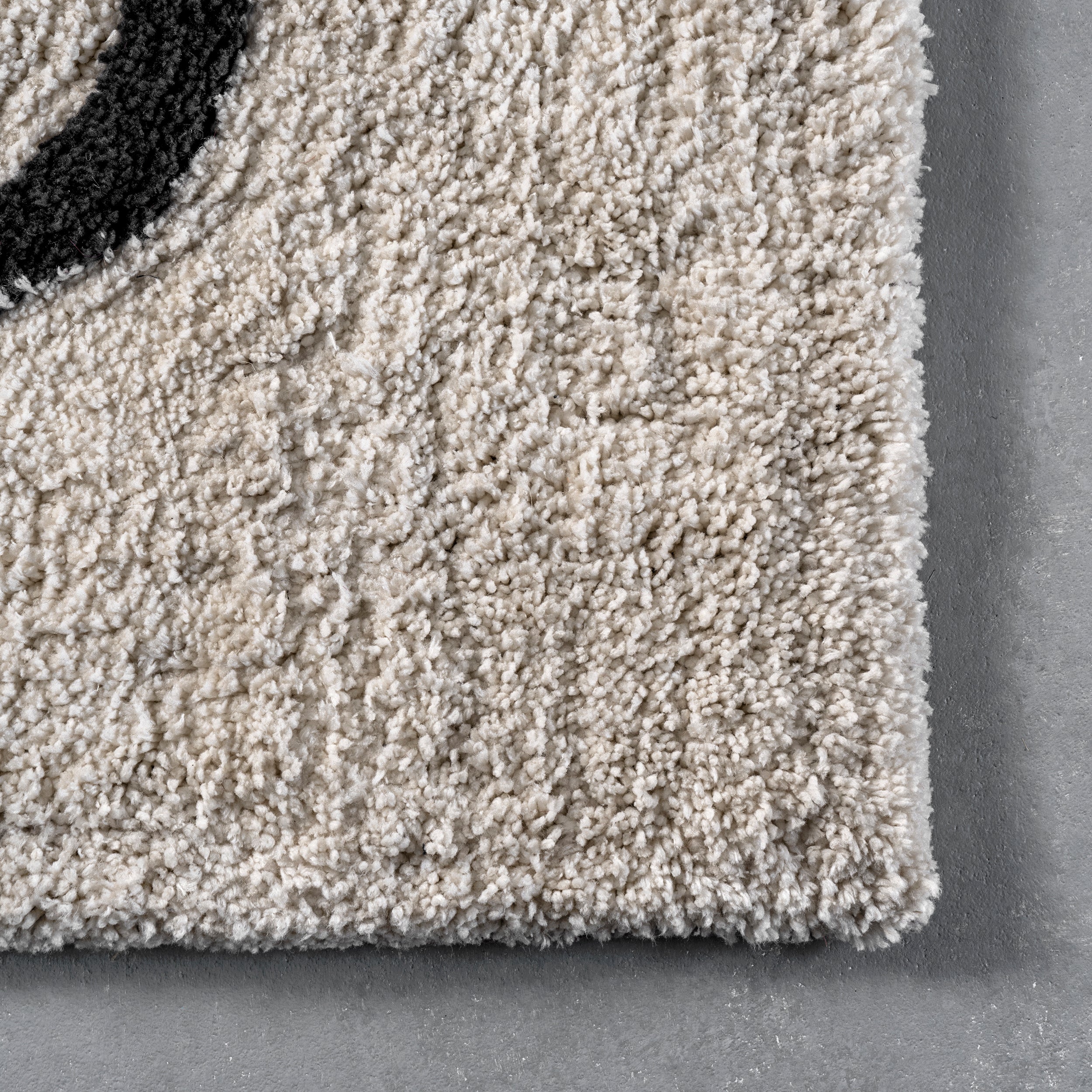 Mica Abstract Circles Shag Area Rug - Image 5