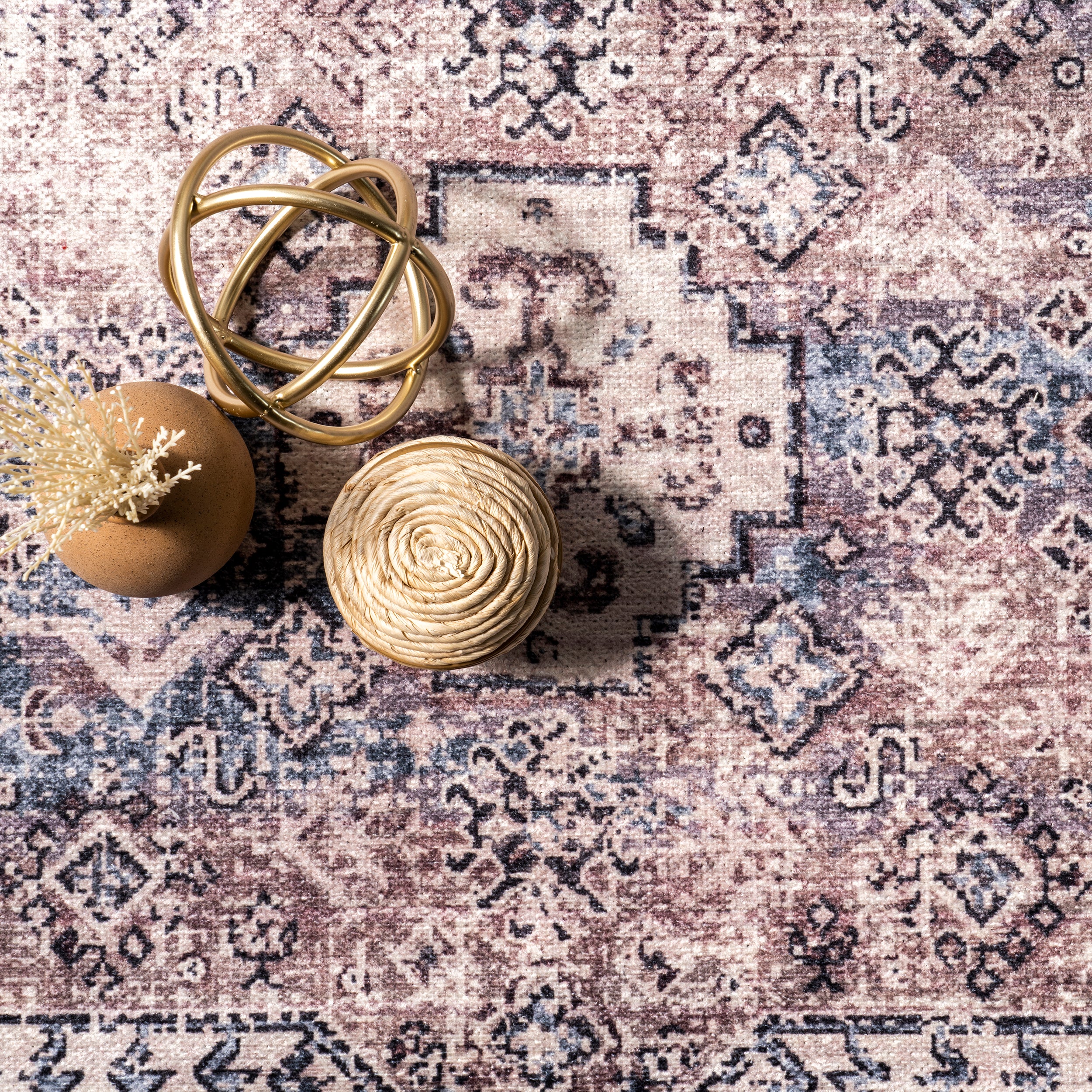 Sharyn Traditional Vintage Cotton Area Rug - Image 6