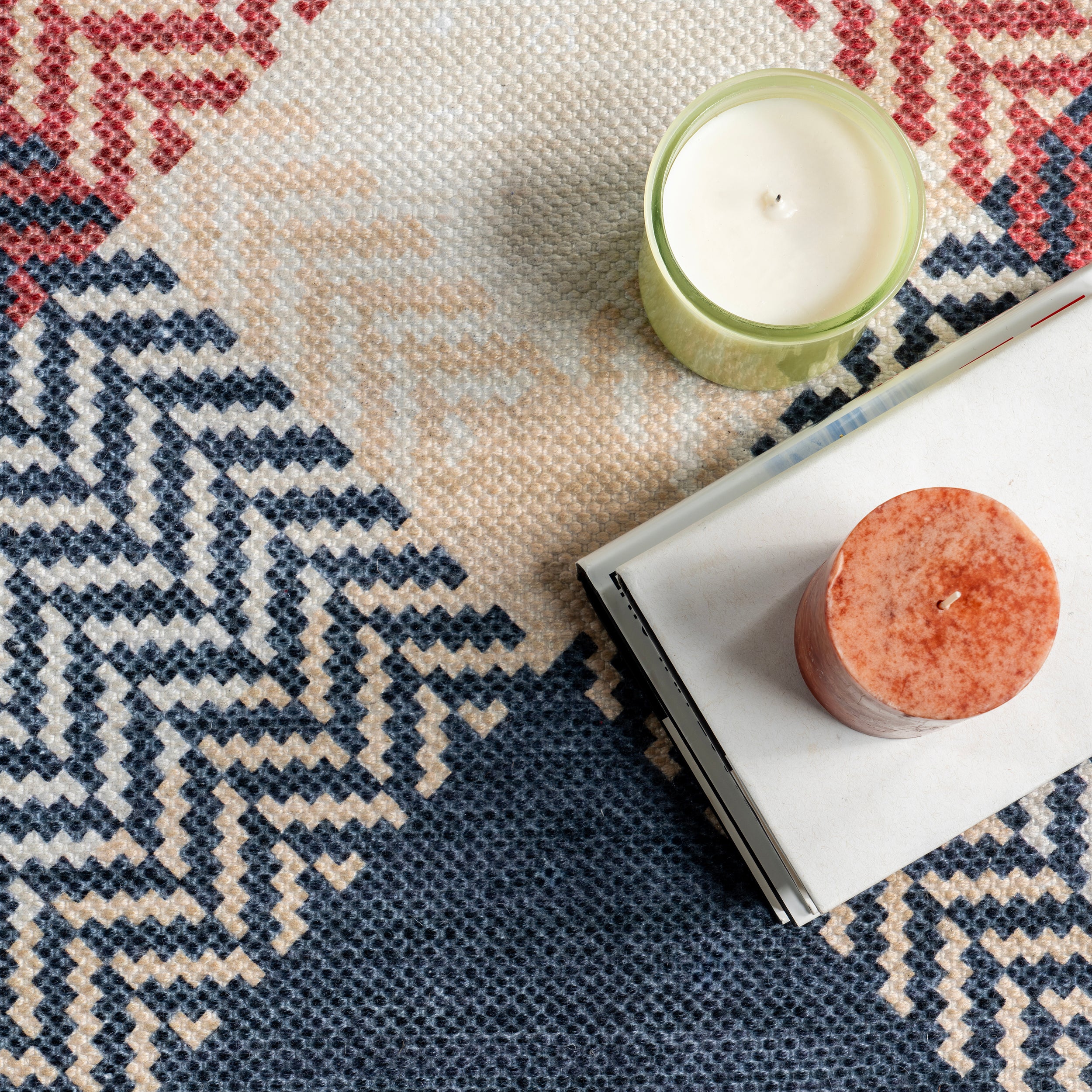 Anastasia High-Low Plaid Area Rug - Image 6