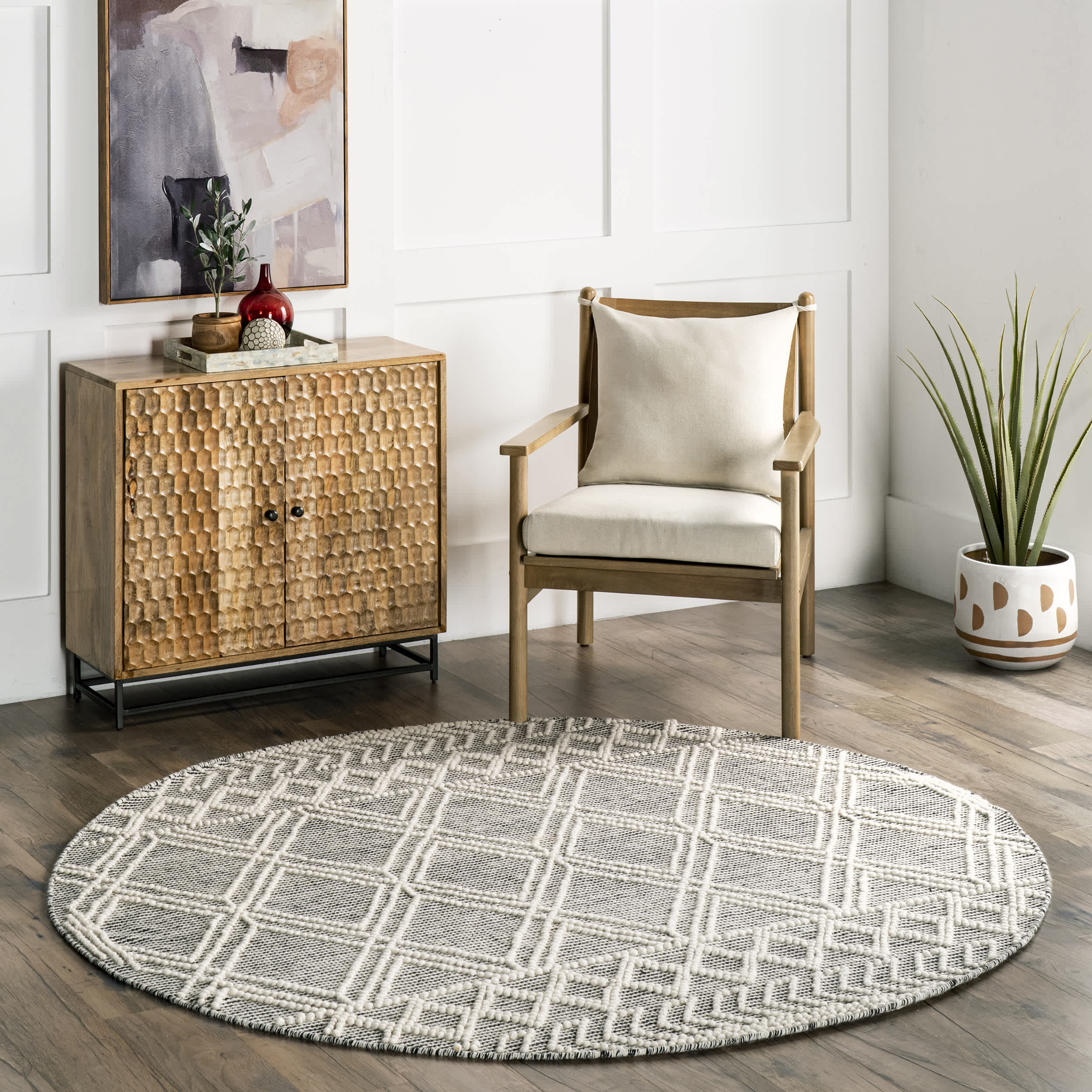 Contemporary Trellis Natti Area Rug - Image 11