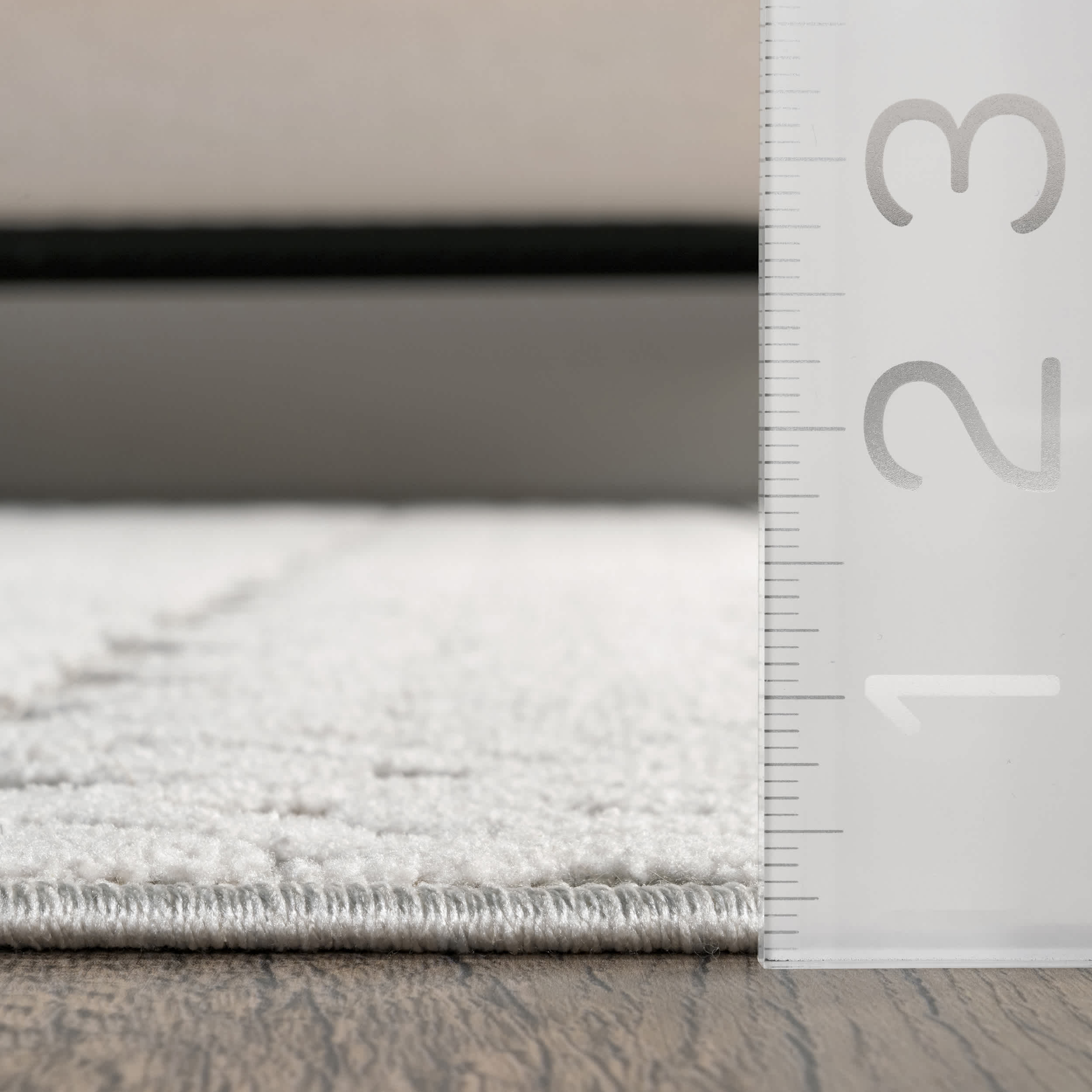 Tina Textured Geometric Banded Area Rug - Image 3