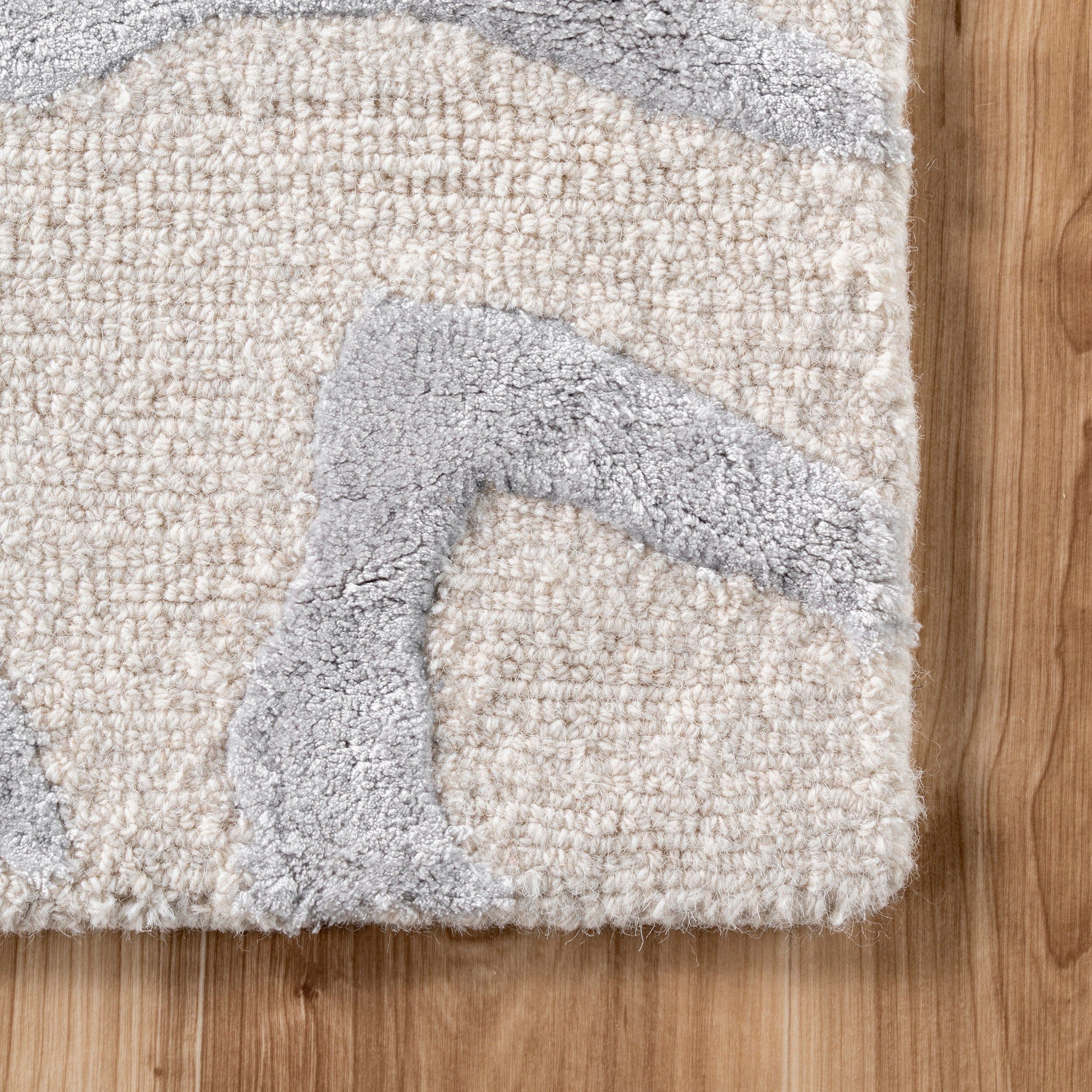 Hand Tufted Plush Zebra Area Rug - Image 5