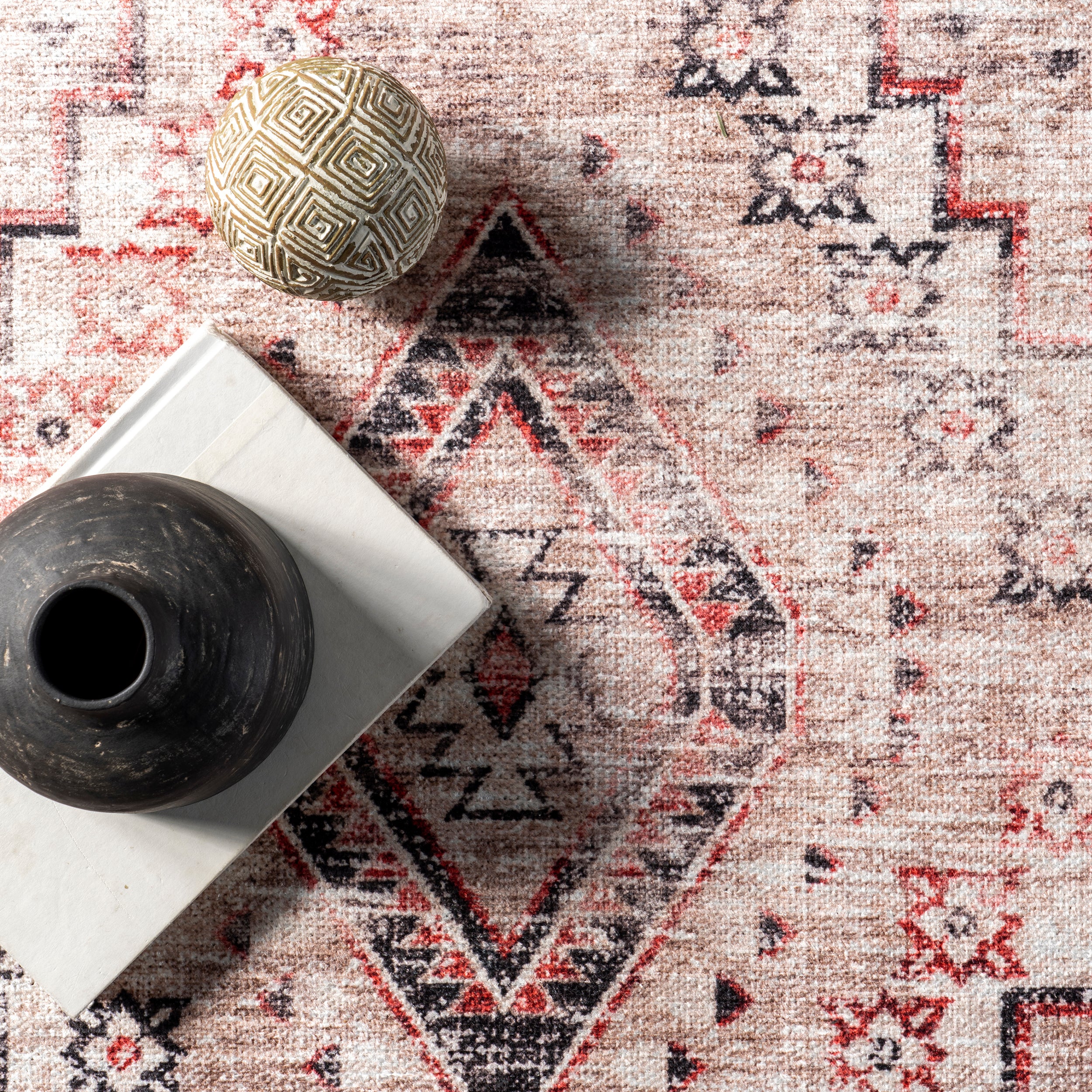 Sharni Diamond Trellis Cotton Area Rug - Image 6