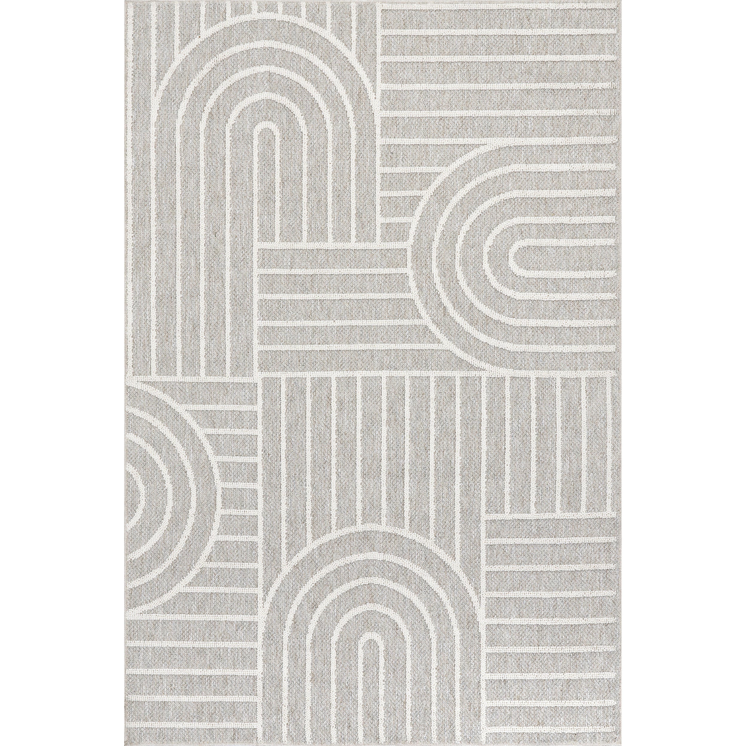 Liliya Modern Geometric Machine Washable Area Rug