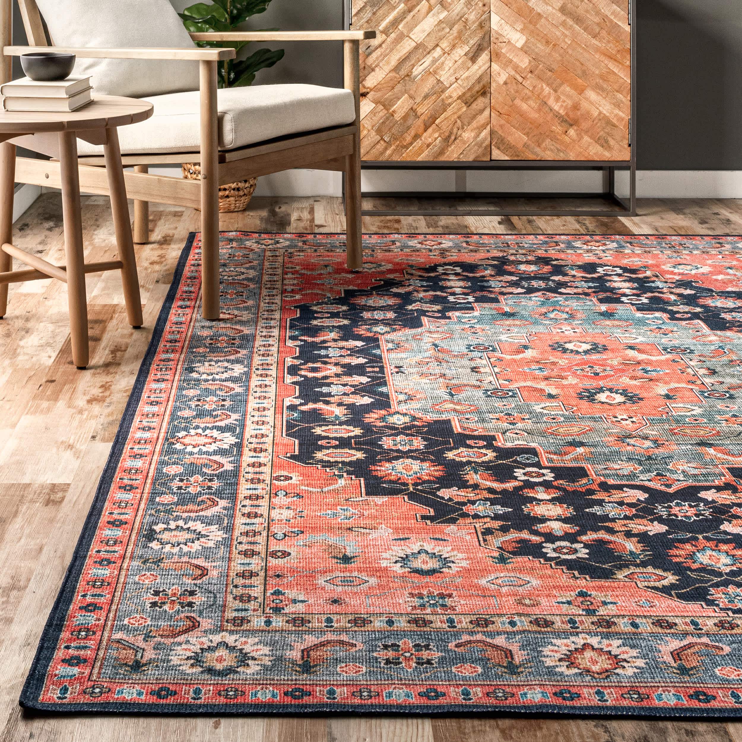 Shyla Washable Southwestern Area Rug - Image 8