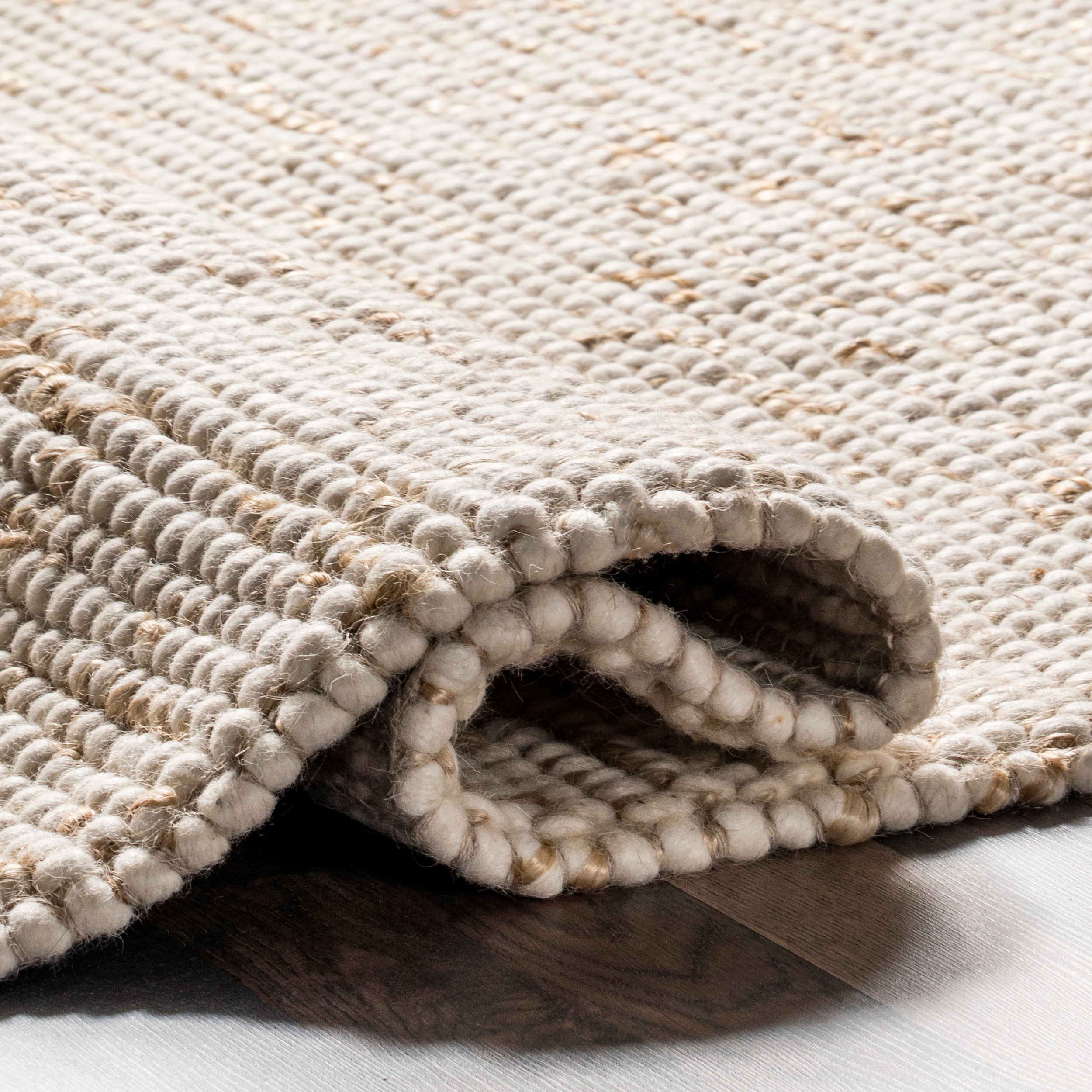 Deeanna Casual Textured Wool Area Rug - Image 4