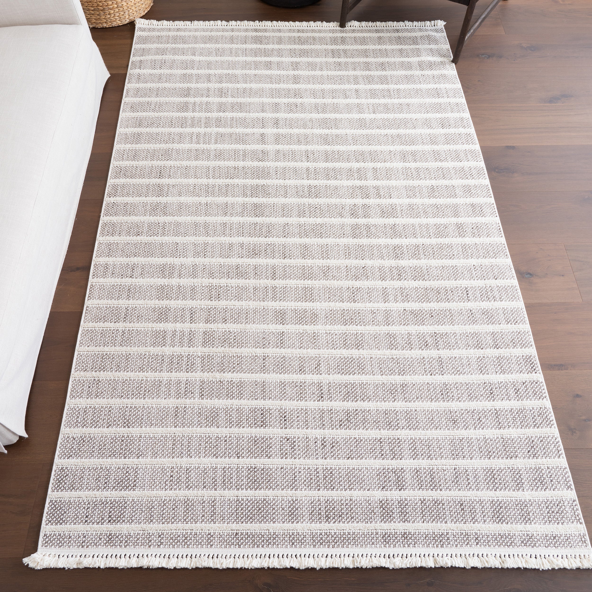 Lucretia Striped Tassels Area Rug - Image 2