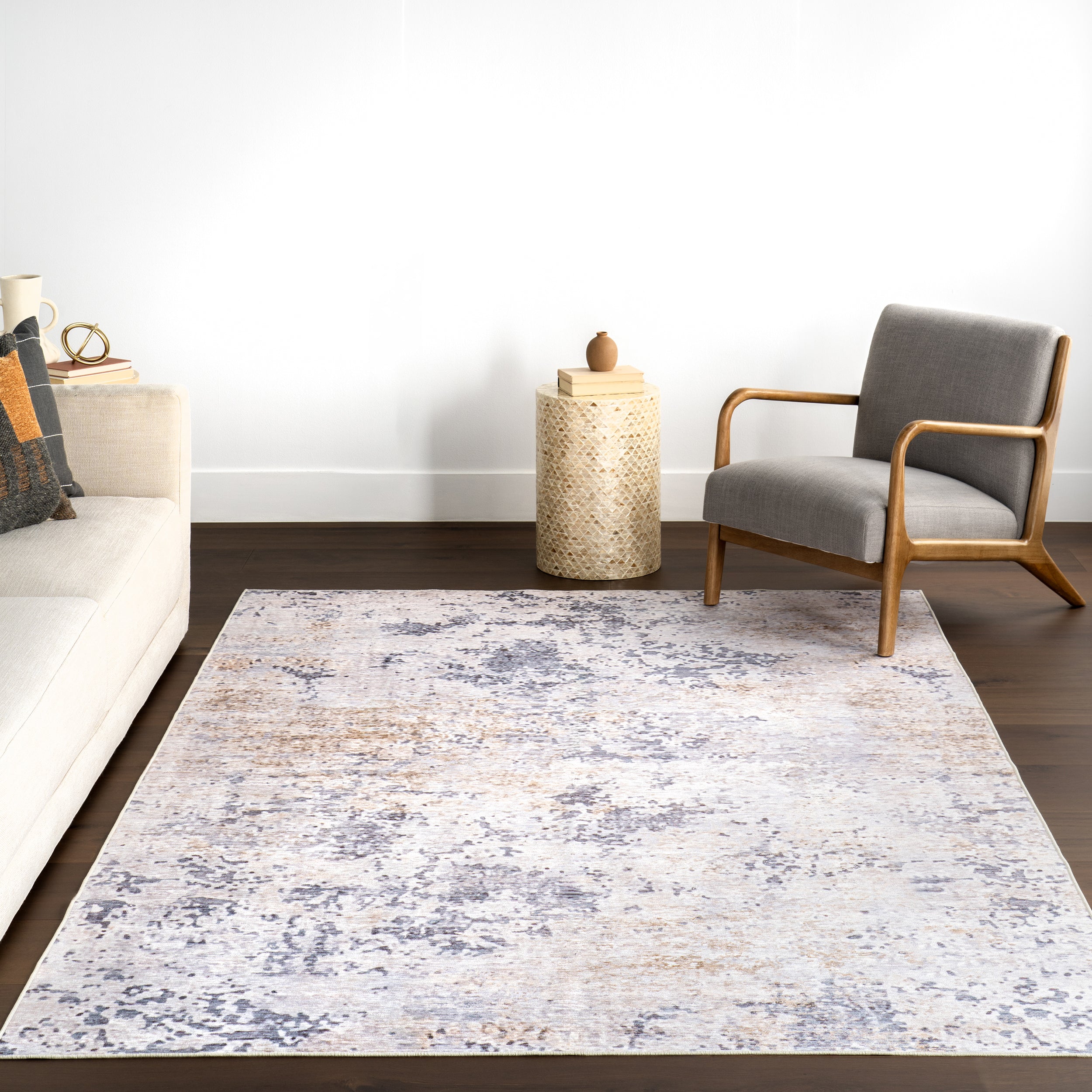 Makenzie SplashGuard Modern Abstract Machine Washable Area Rug - Image 9