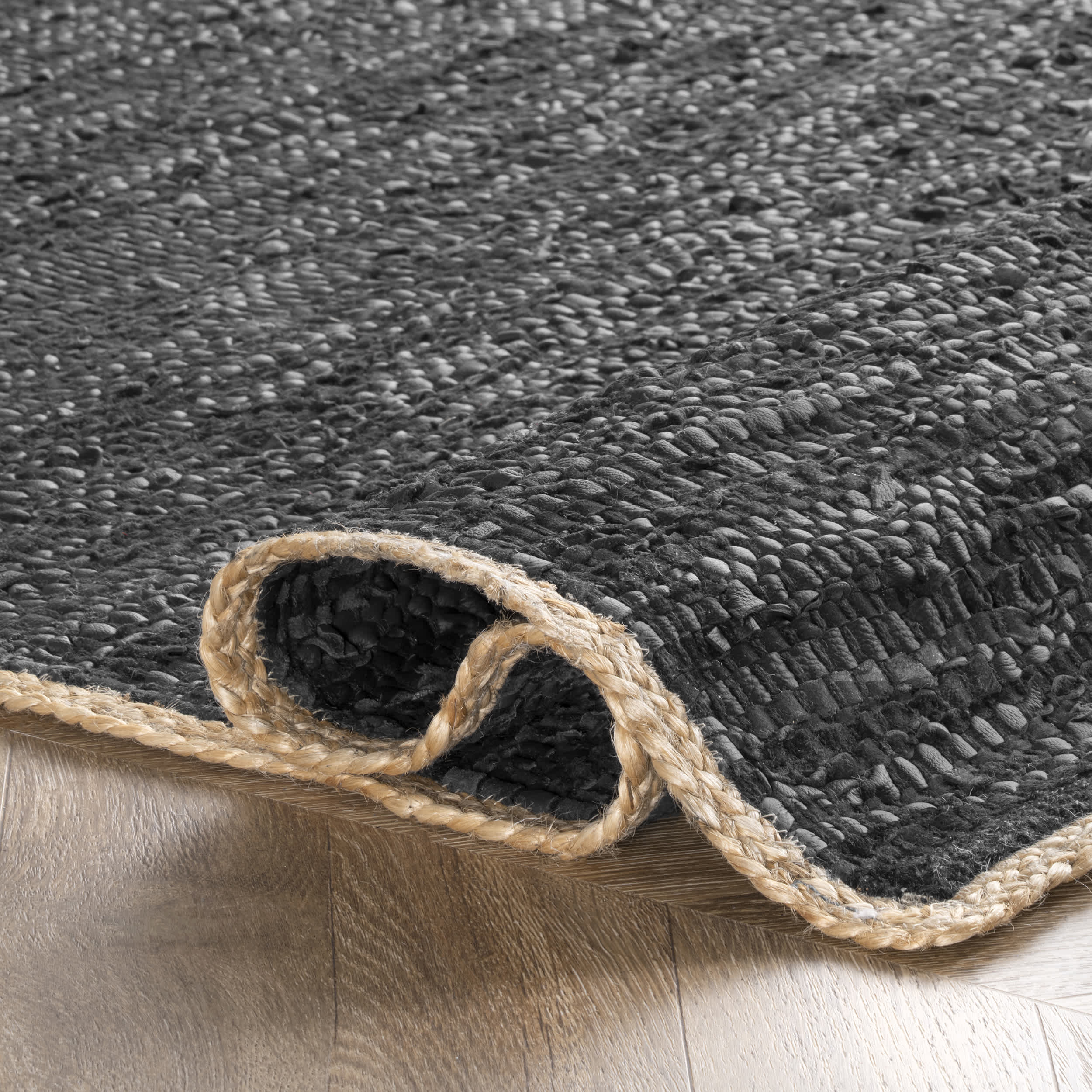 Sabby Hand Woven Leather Flatweave Area Rug - Image 15