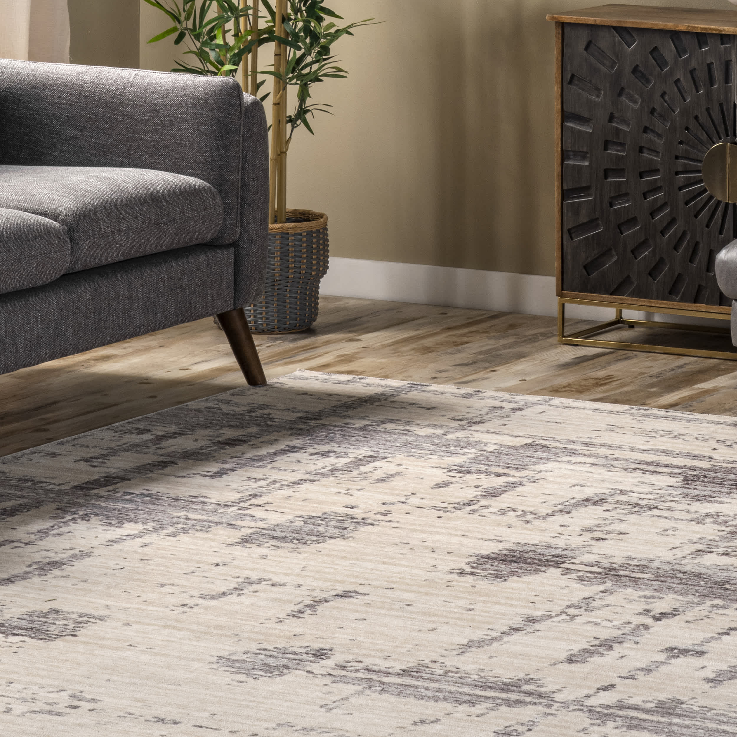 Abstract Washable Area Rug - Image 9