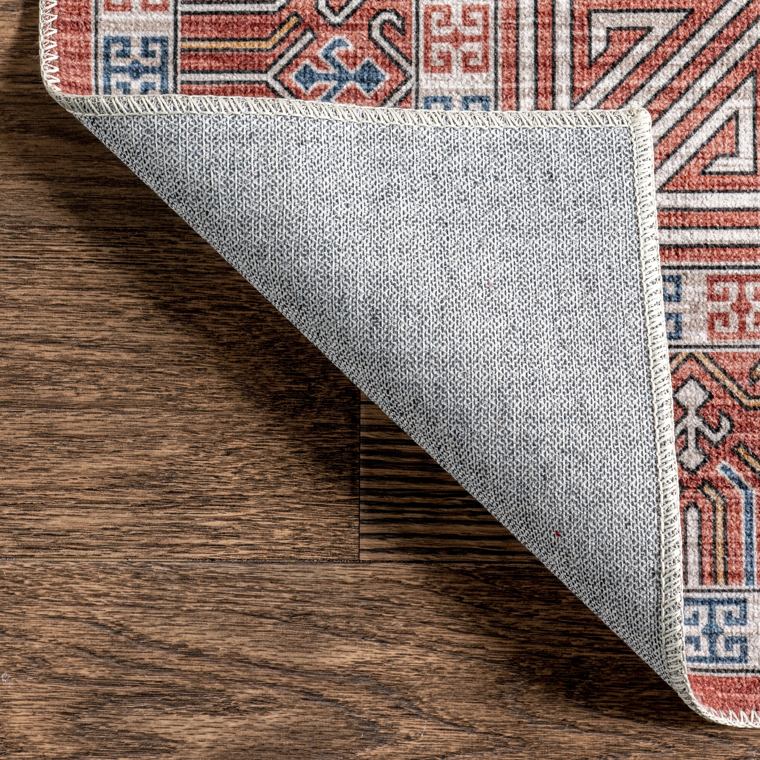 Tama Circle Medallion Machine Washable Area Rug - Image 17