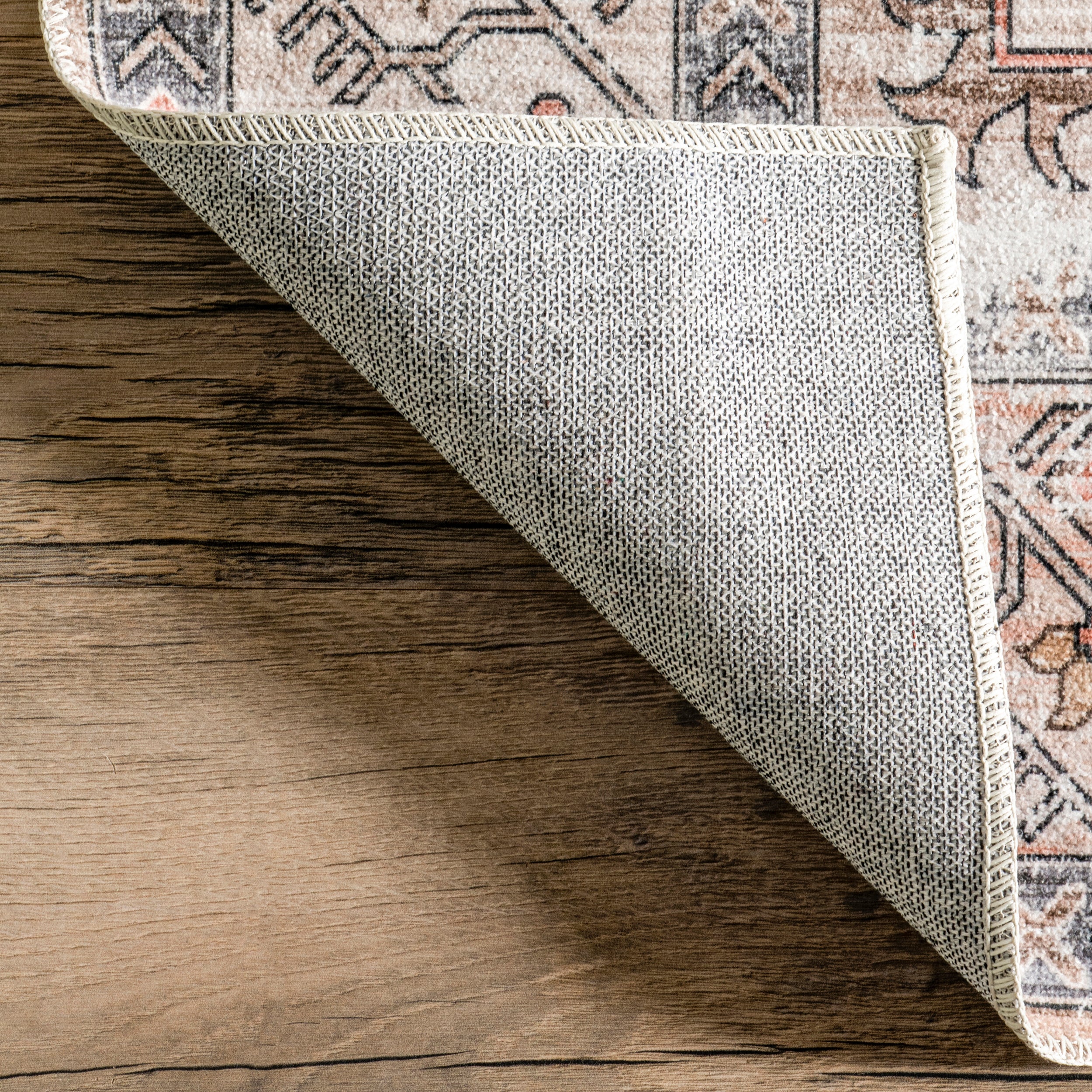 Dawson Machine Washable Distressed Medallion Area Rug - Image 18