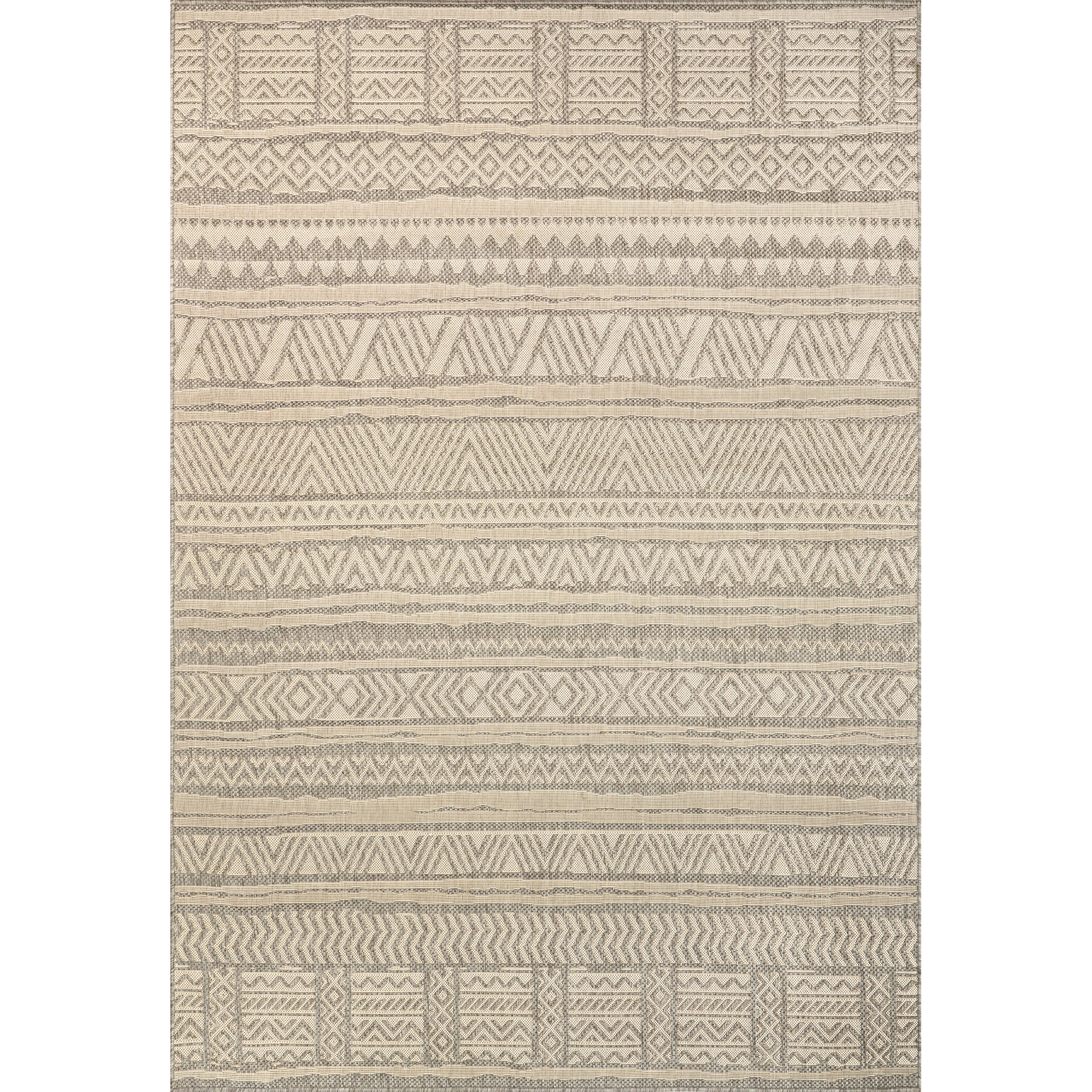 Abbey Tribal Striped Indoor/Outdoor Area Rug - Image 30