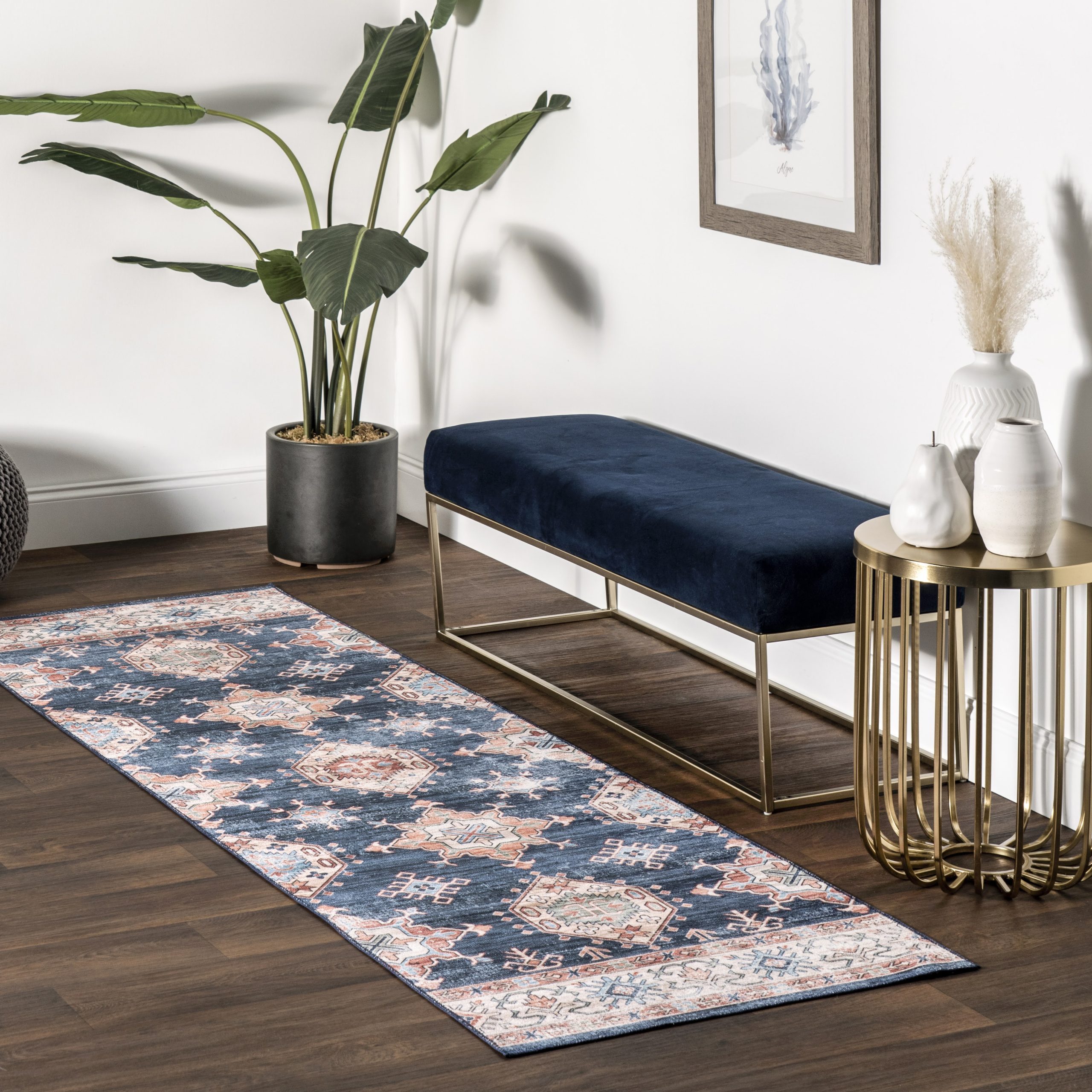 Finley Machine Washable Vintage Distressed Area Rug - Image 21