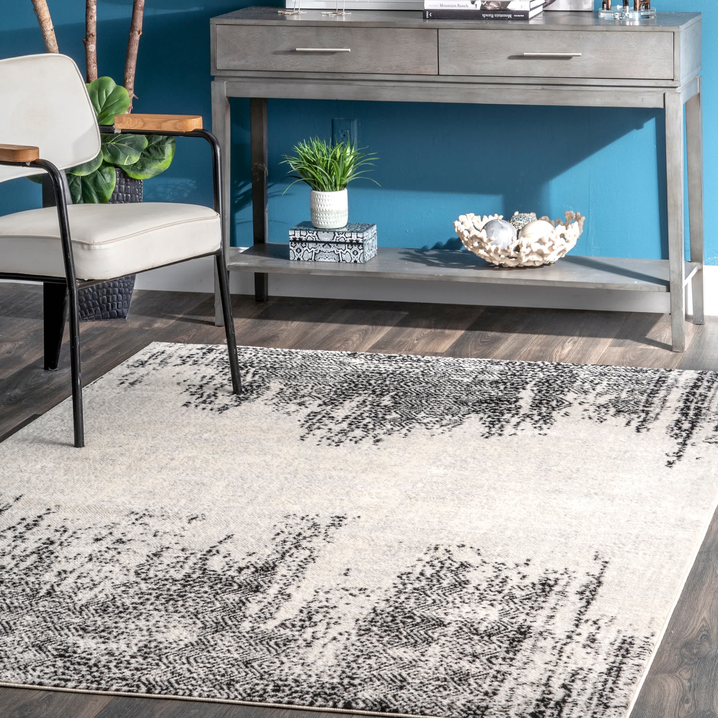 Penelope Faded Tribal Chevrons Area Rug - Image 2