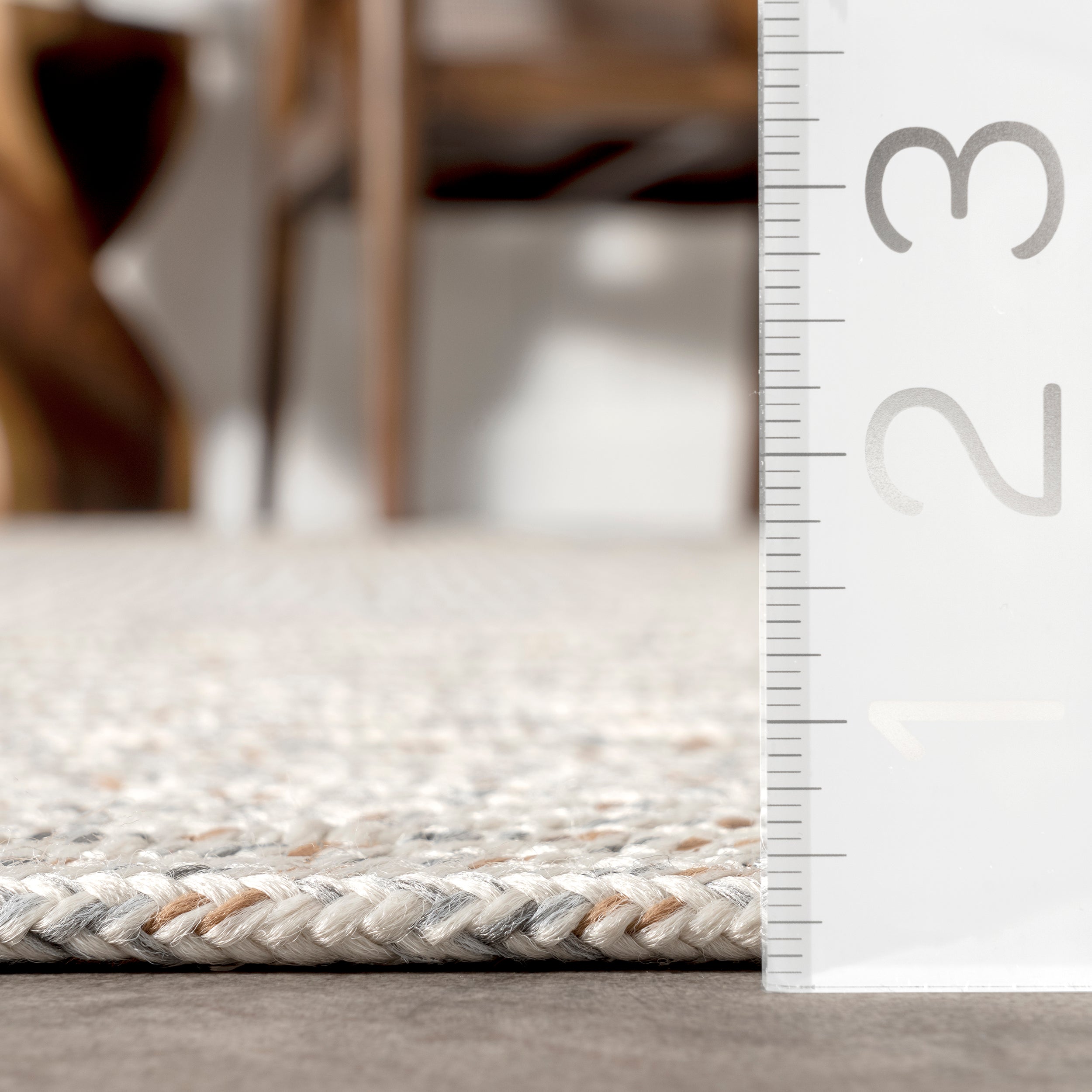 Rowan Braided Texture Indoor/Outdoor Area Rug - Image 3