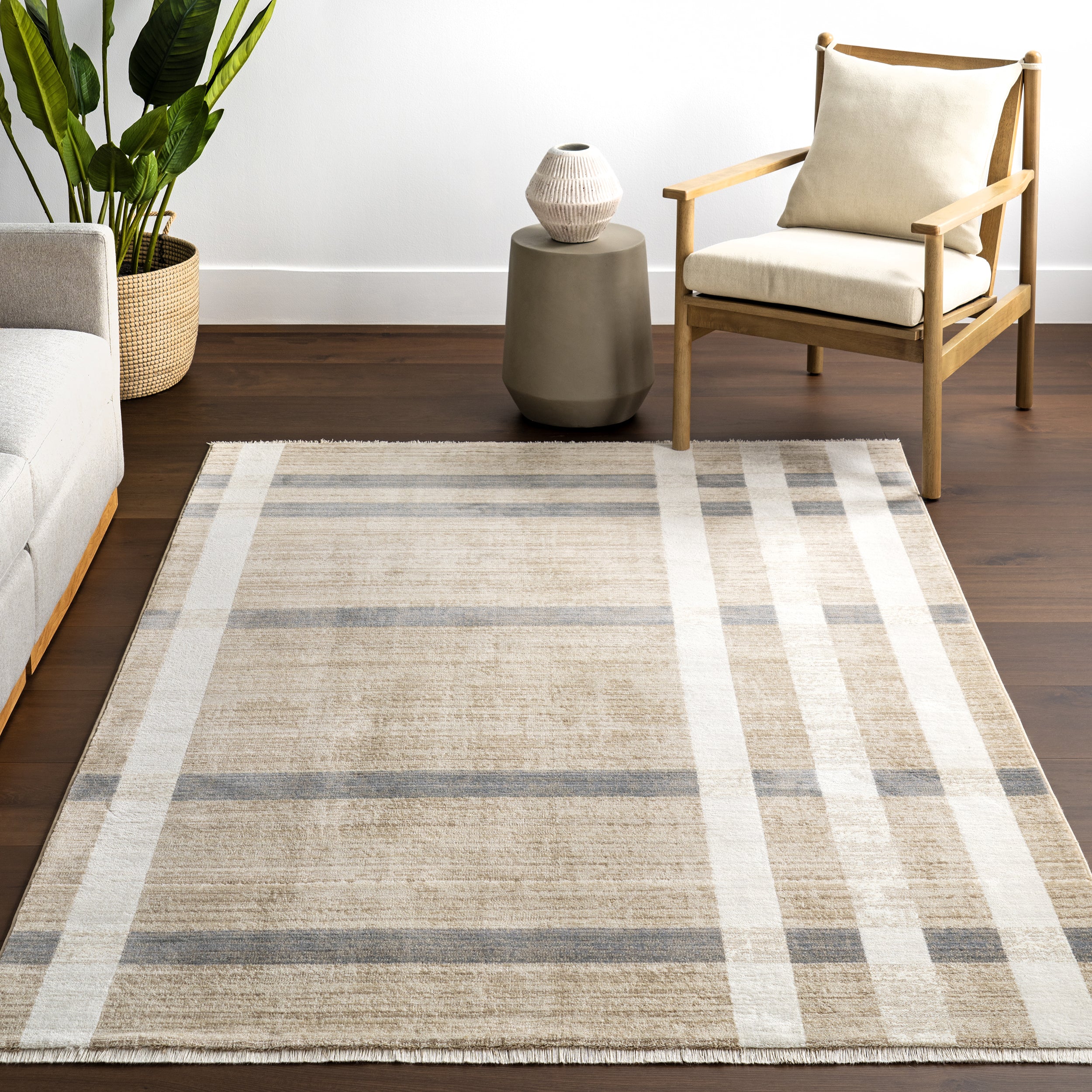 Adie Rustic Plaid Area Rug - Image 9
