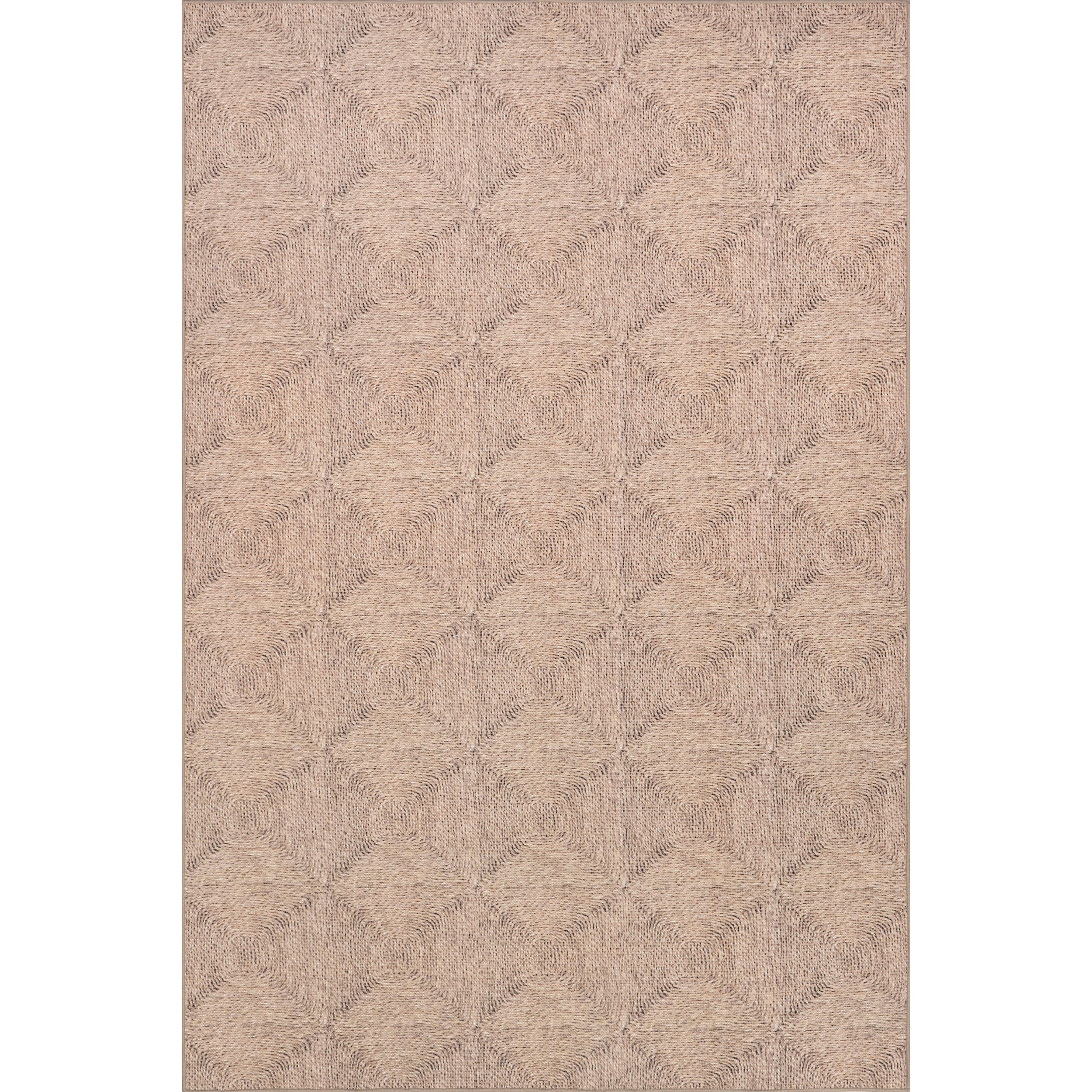 Joplin Casual Trellis Cotton Machine Washable Area Rug
