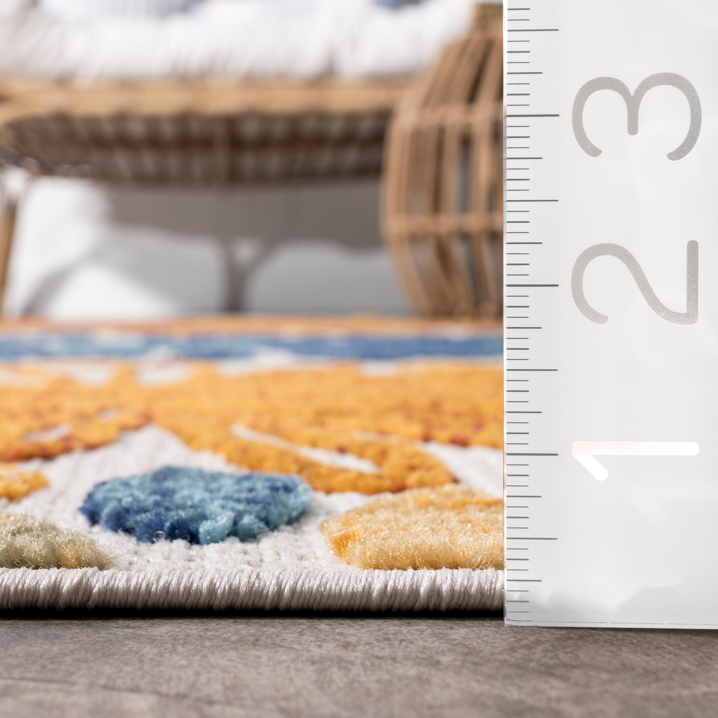 Monique Floral Indoor/Outdoor Area Rug - Image 3