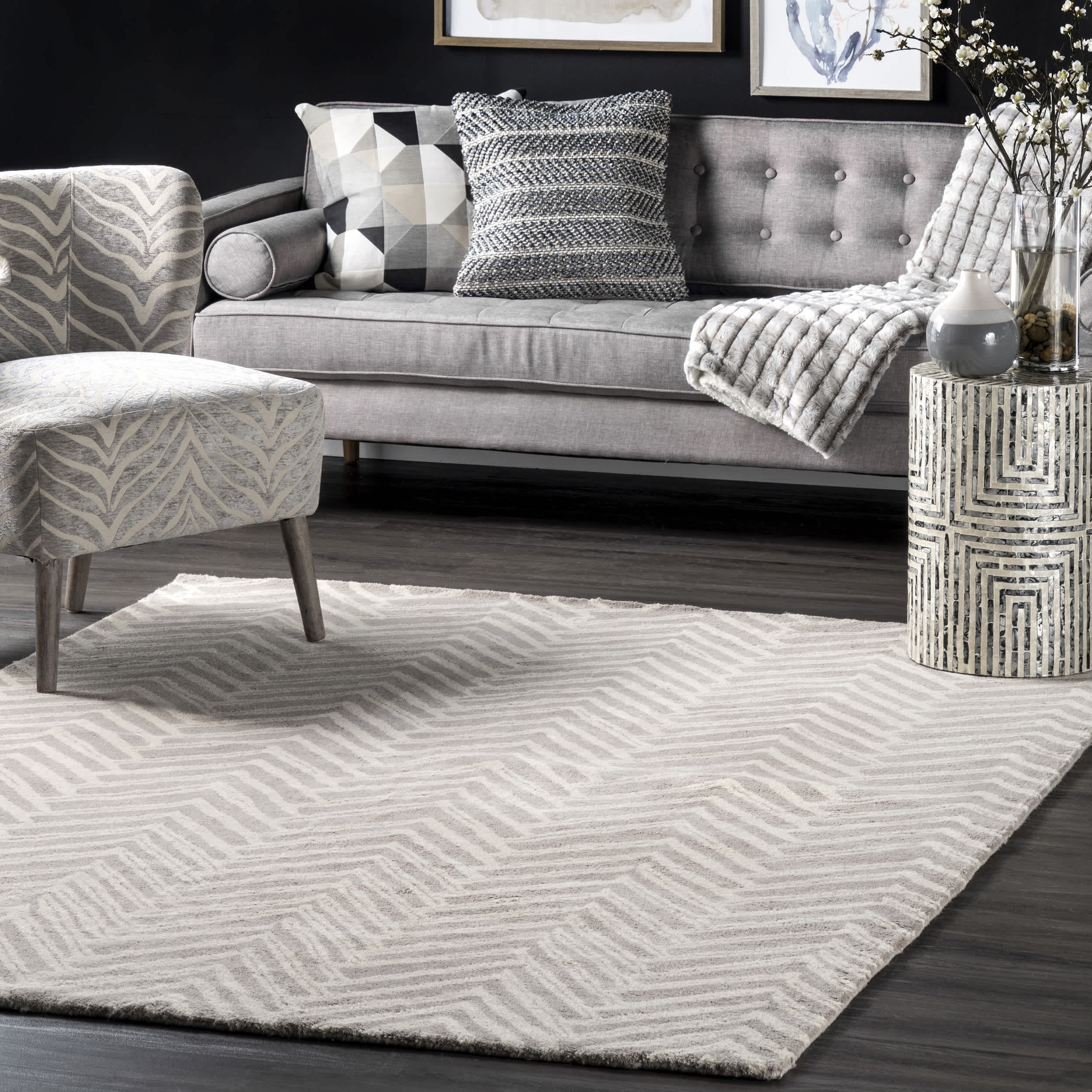 Hand Tufted Alex Area Rug - Image 2