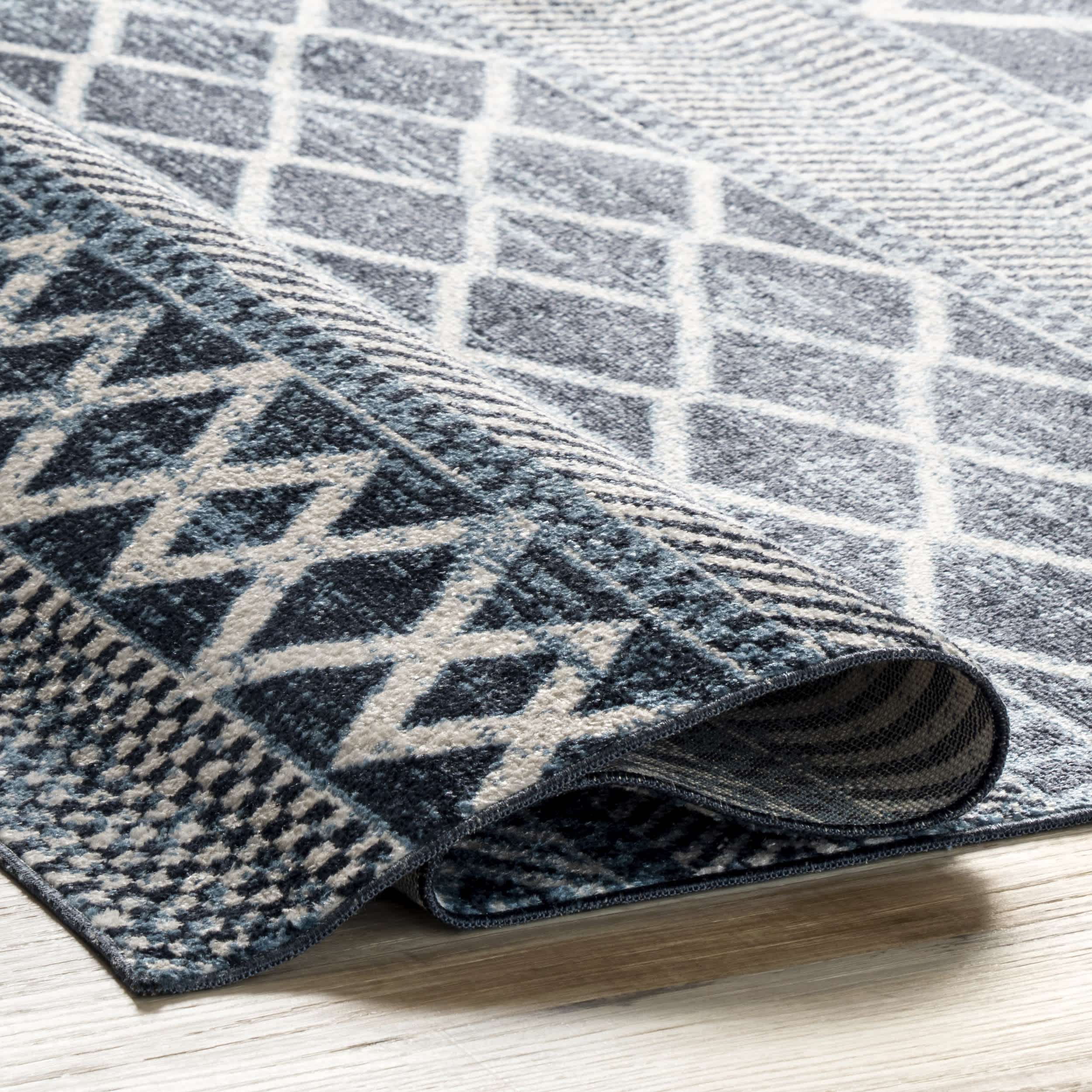 Ginnie Washable Banded Area Rug - Image 4