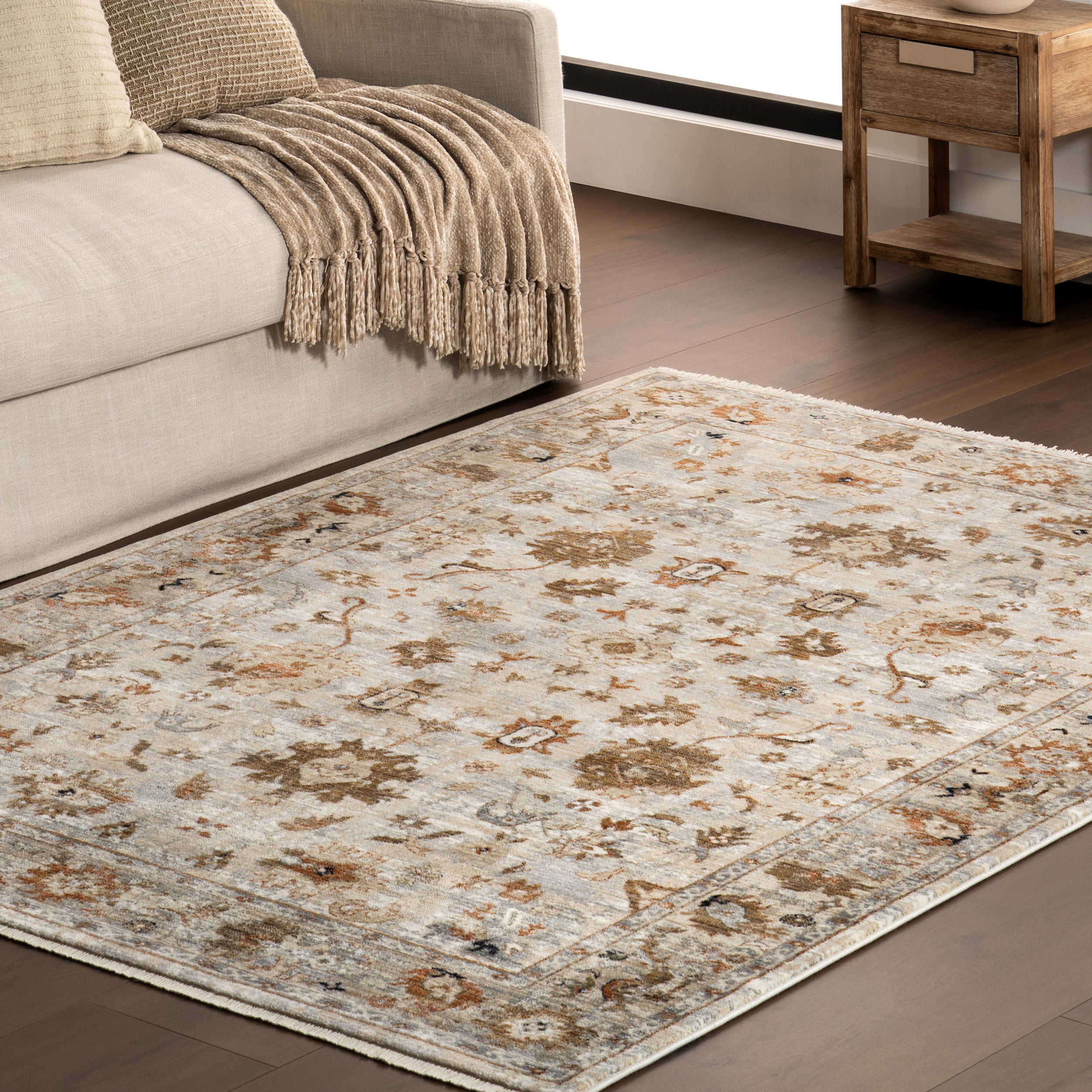 Mylah Vintage Medallion Area Rug - Image 9