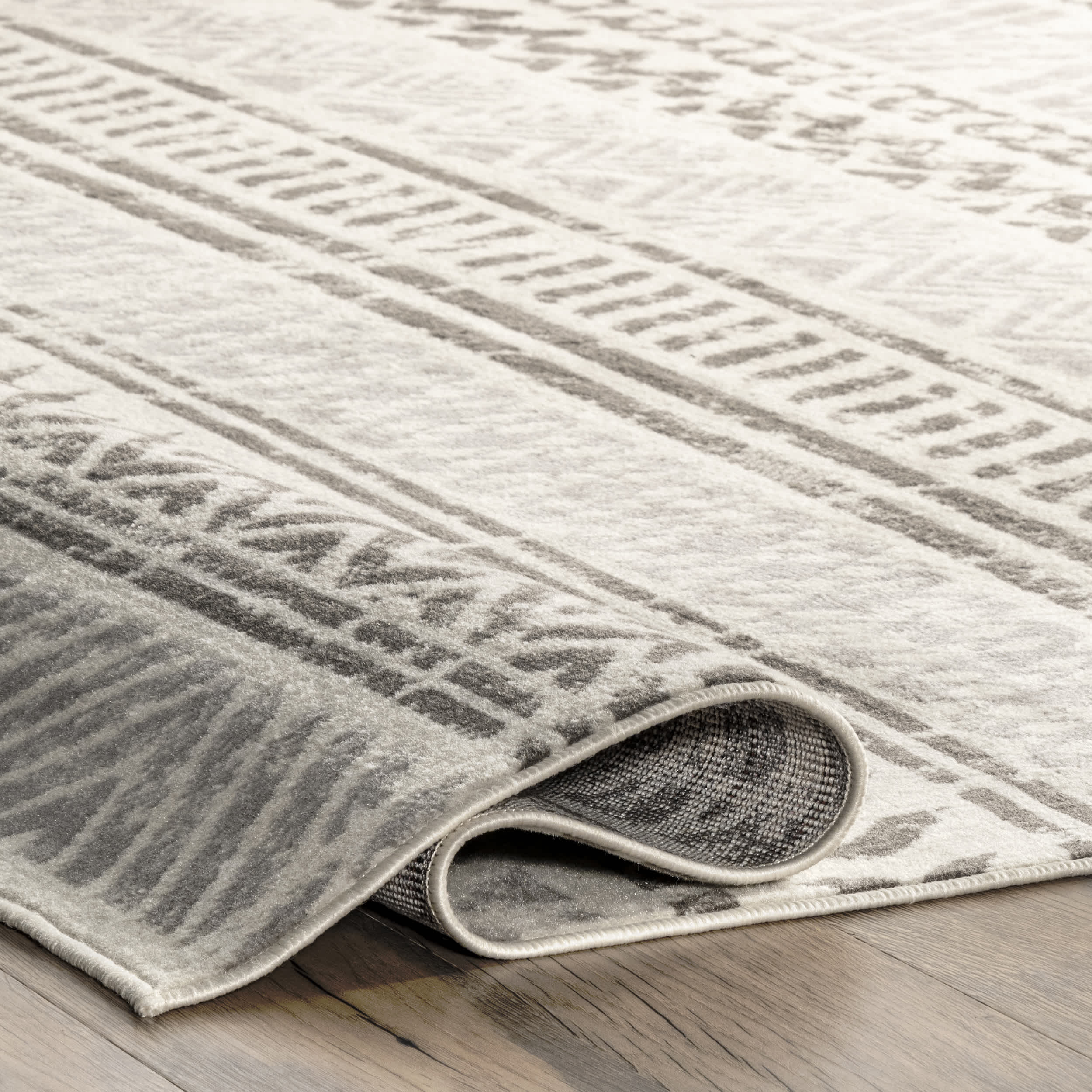 Chloe Tribal Motif Banded Area Rug - Image 13
