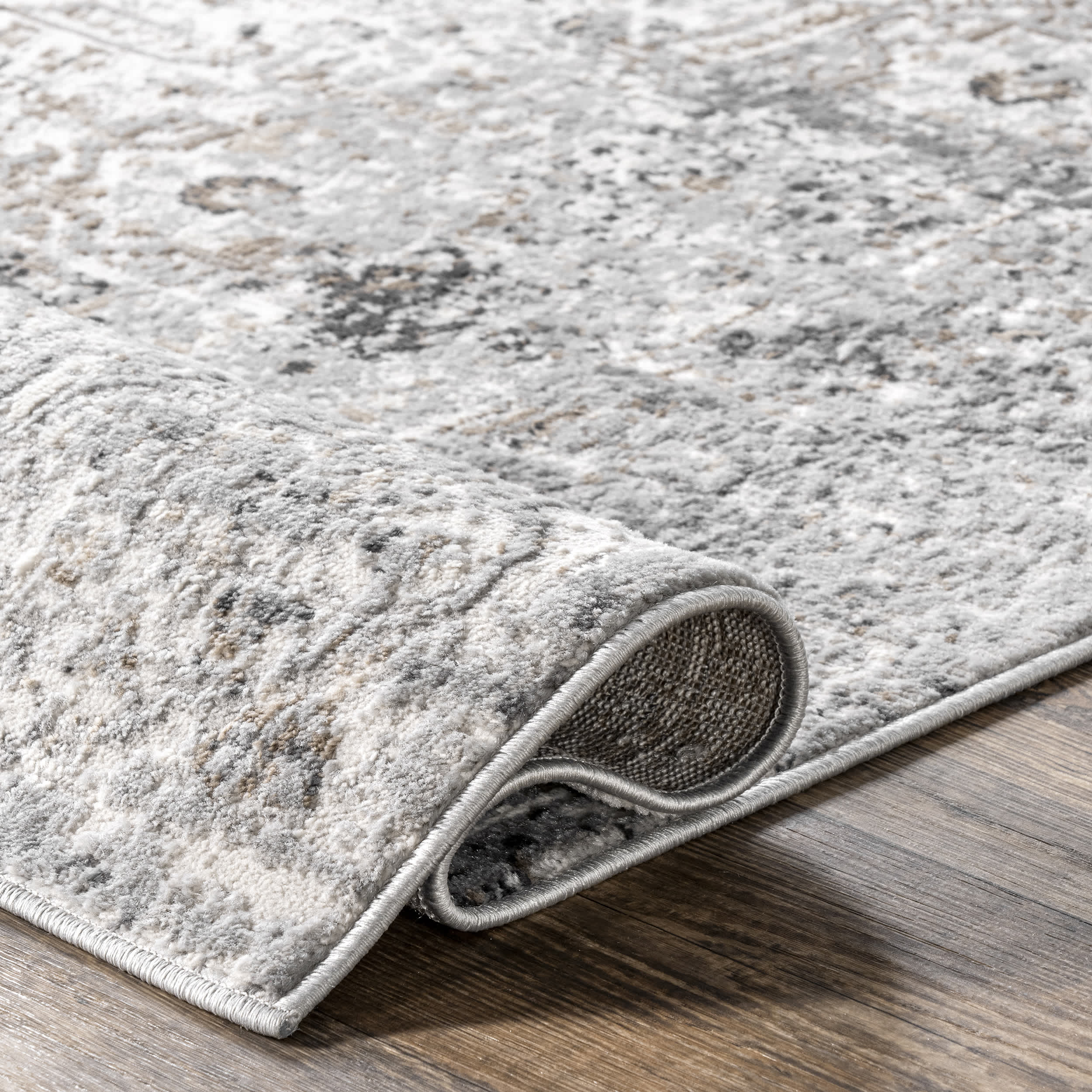 Lola Distressed Medallion Area Rug - Image 4