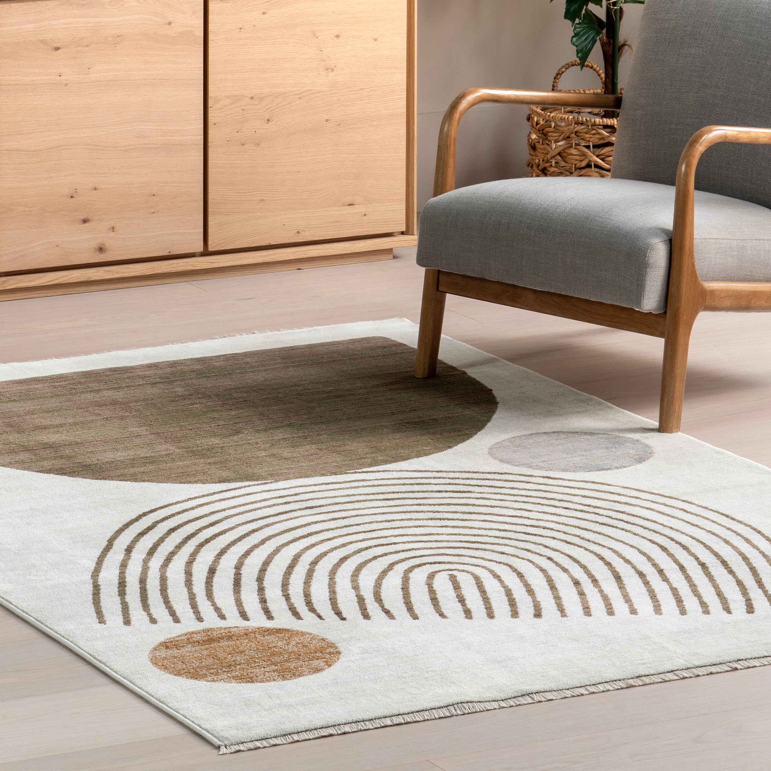 Bevin Abstract Sky Fringe Area Rug - Image 27