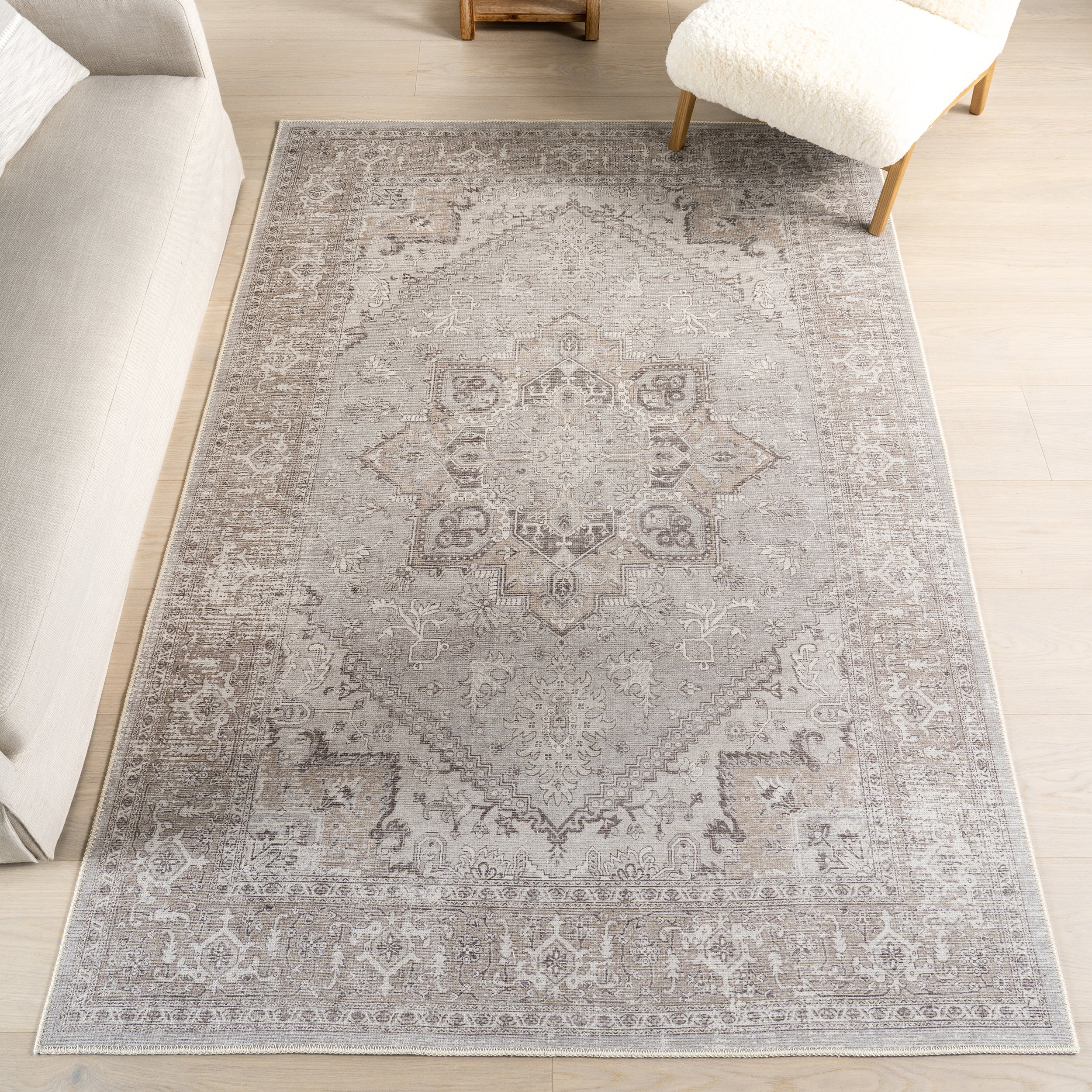 Green Haven Collection Juni Recycled Cotton Machine Washable Area Rug - Image 2