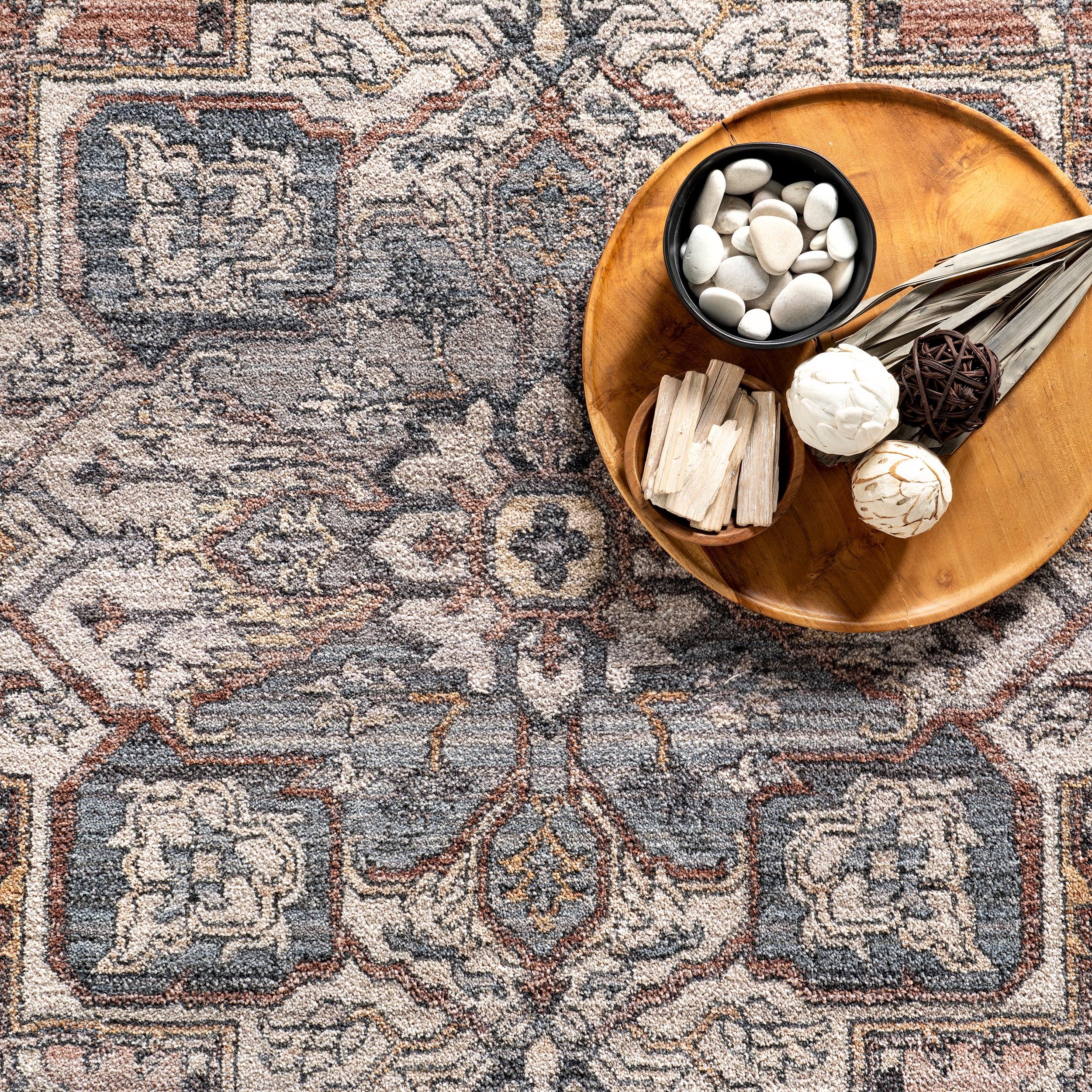 Faded Medallion Fringe Area Rug - Image 6