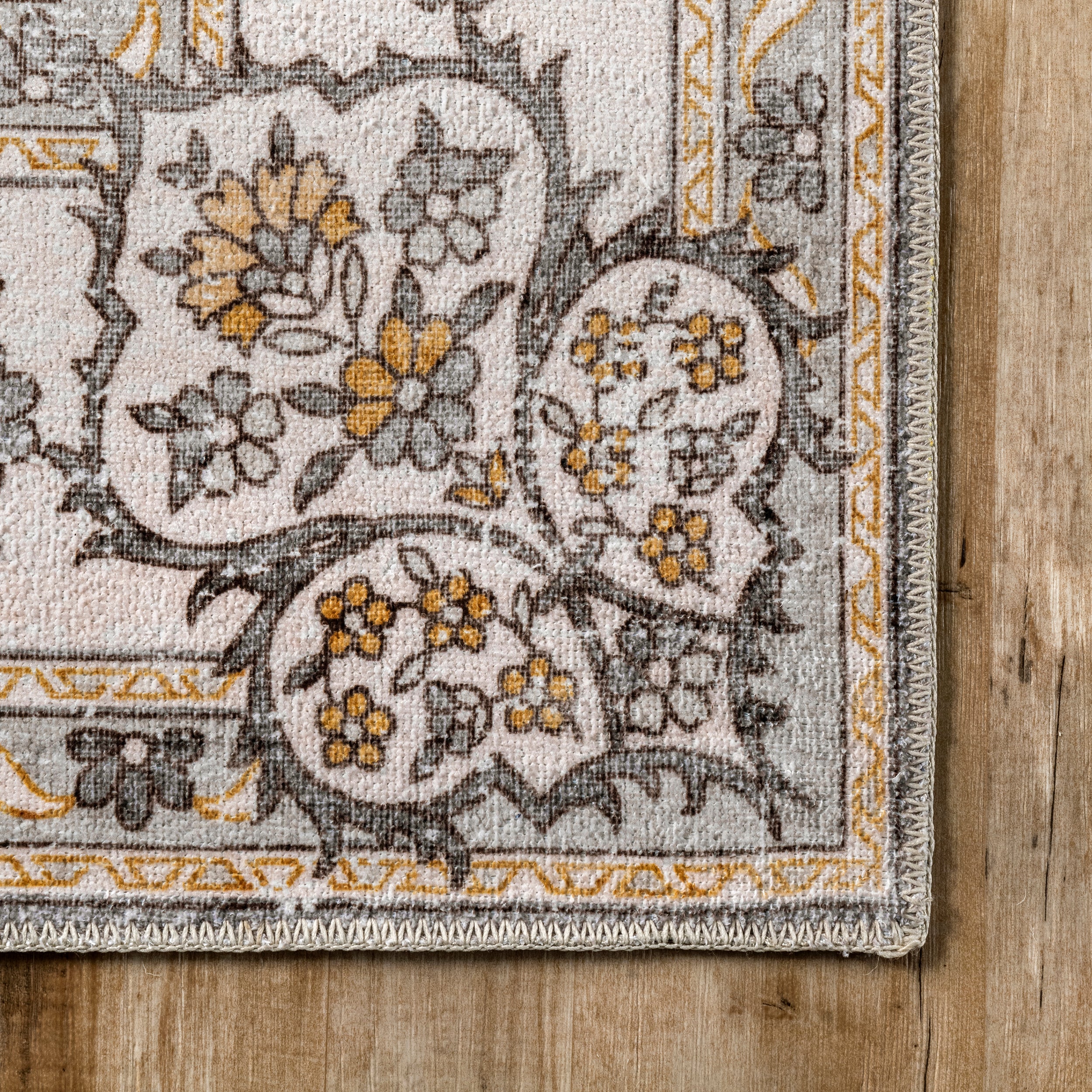 Ren Vintage Floral Machine Washable Area Rug - Image 18