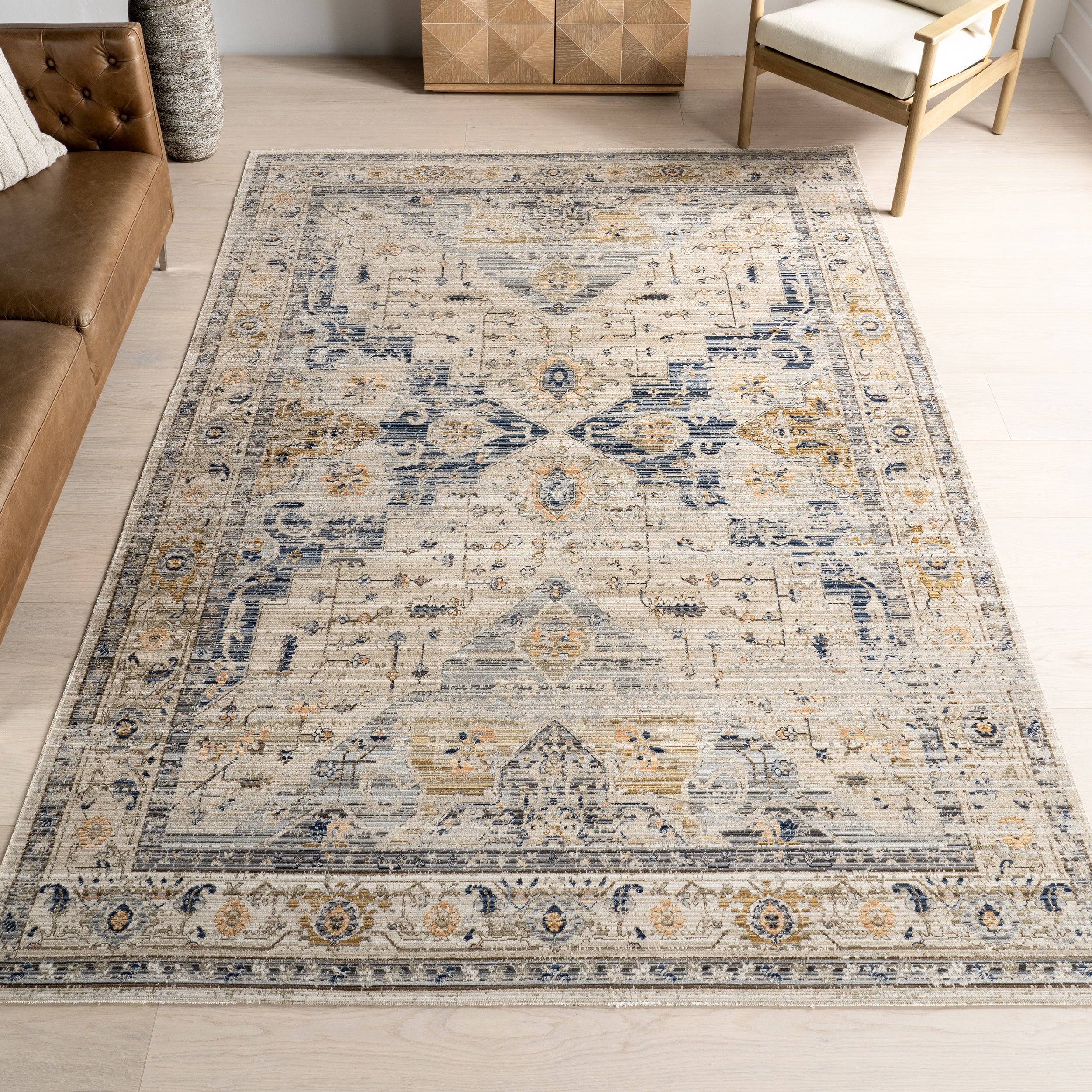 Martha Medallion Indoor/Outdoor Area Rug - Image 2