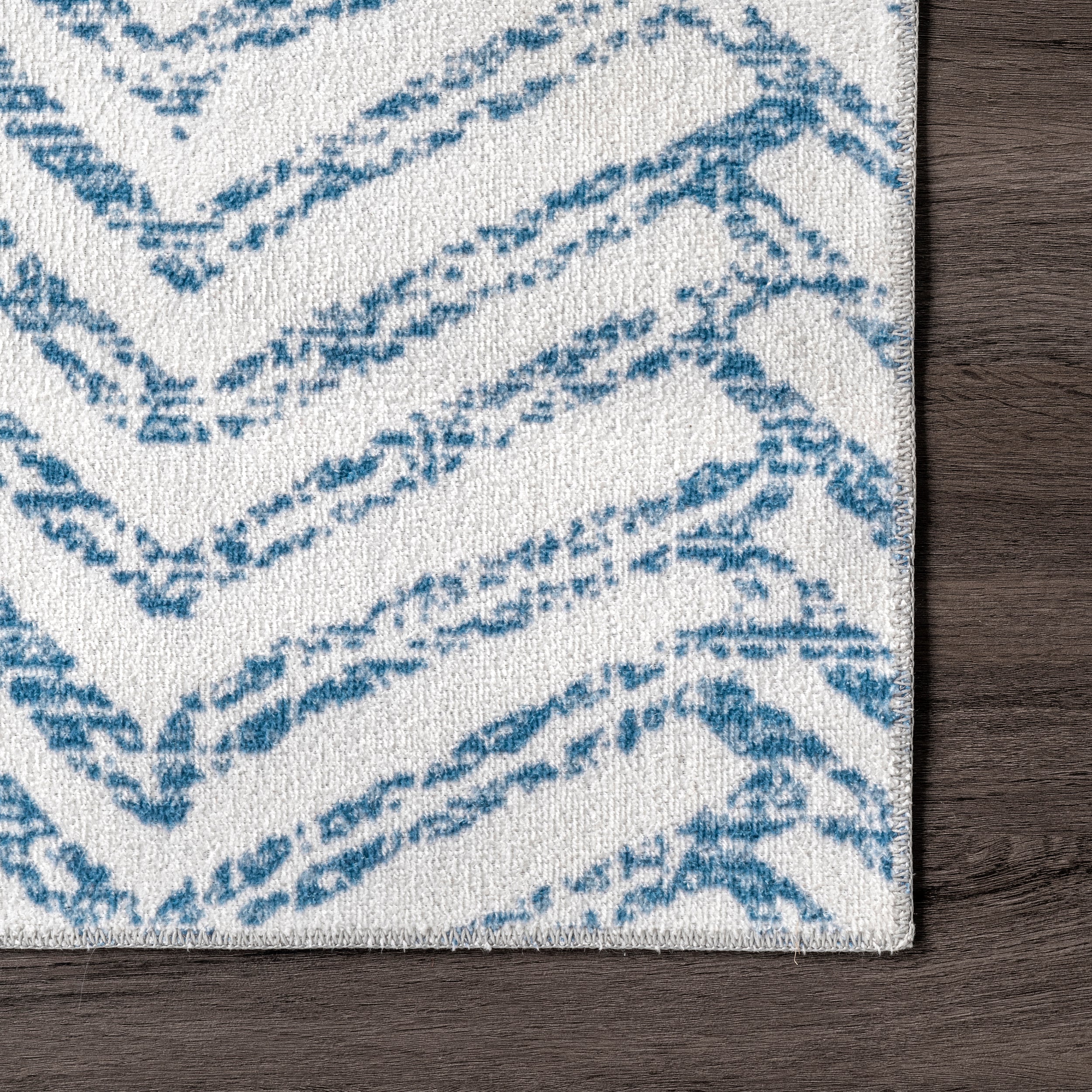 Rosanne Machine Washable Geometric Area Rug - Image 5