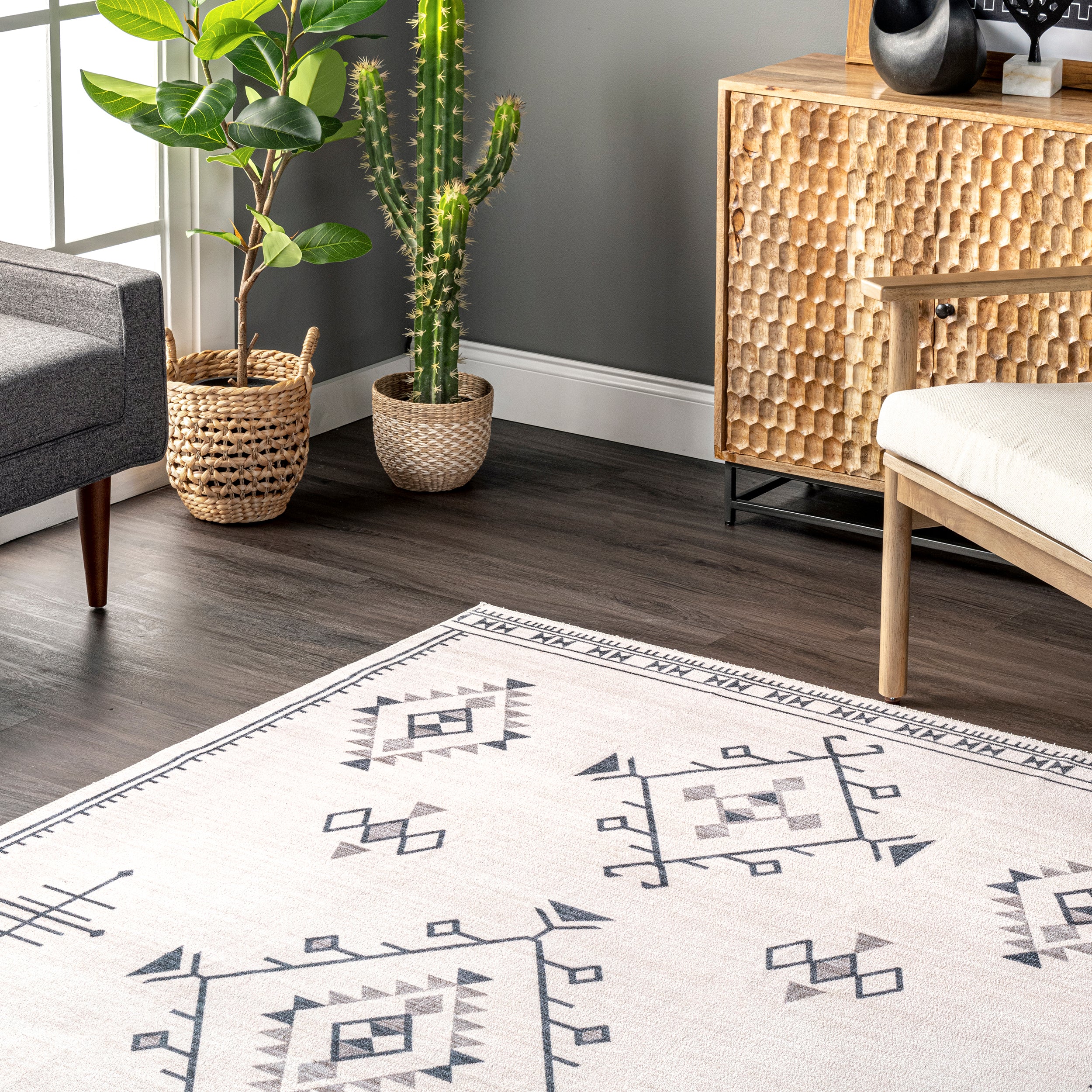 Evalyn Southwestern Machine Washable Area Rug - Image 9