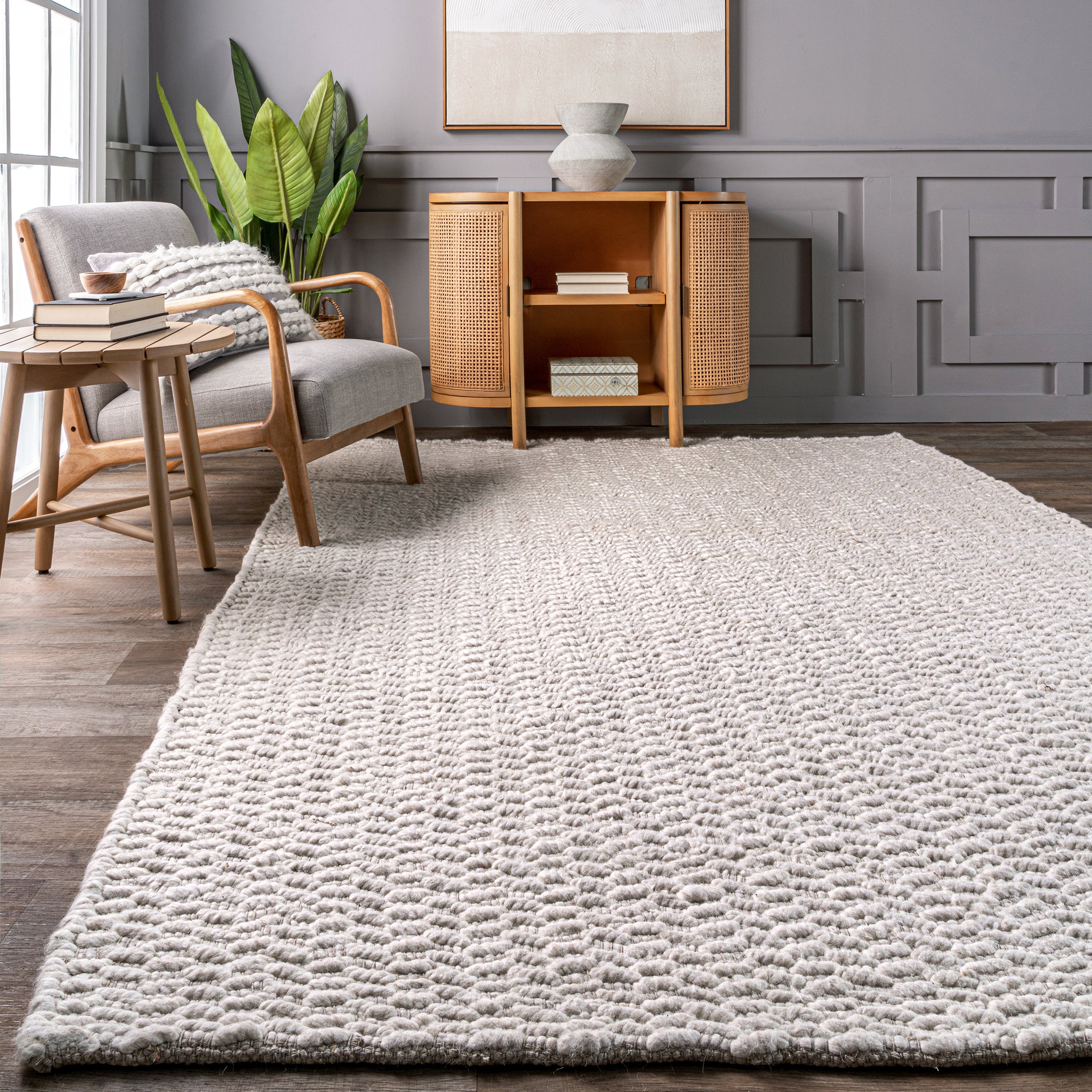 Glendora Hand Woven Chevron Area Rug - Image 8
