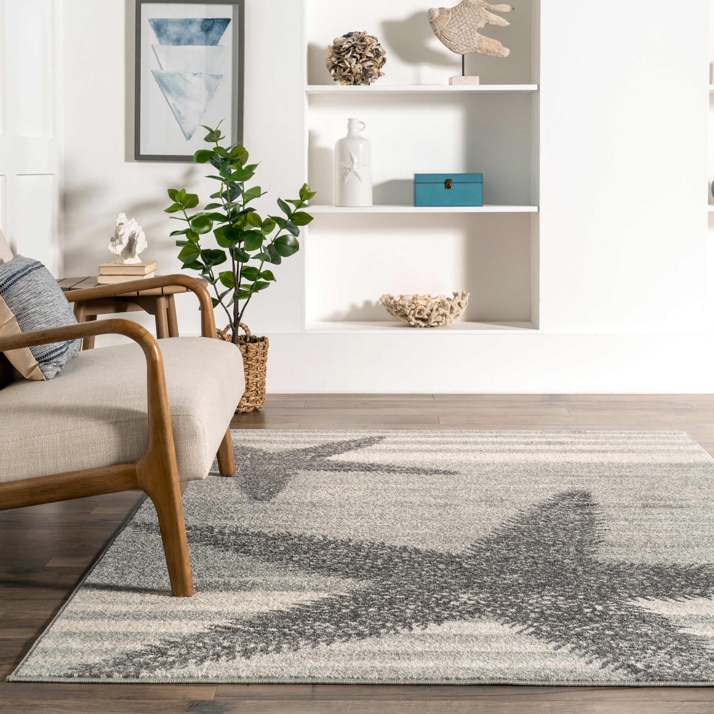 Thomas Paul Starfish and Striped Area Rug - Image 30