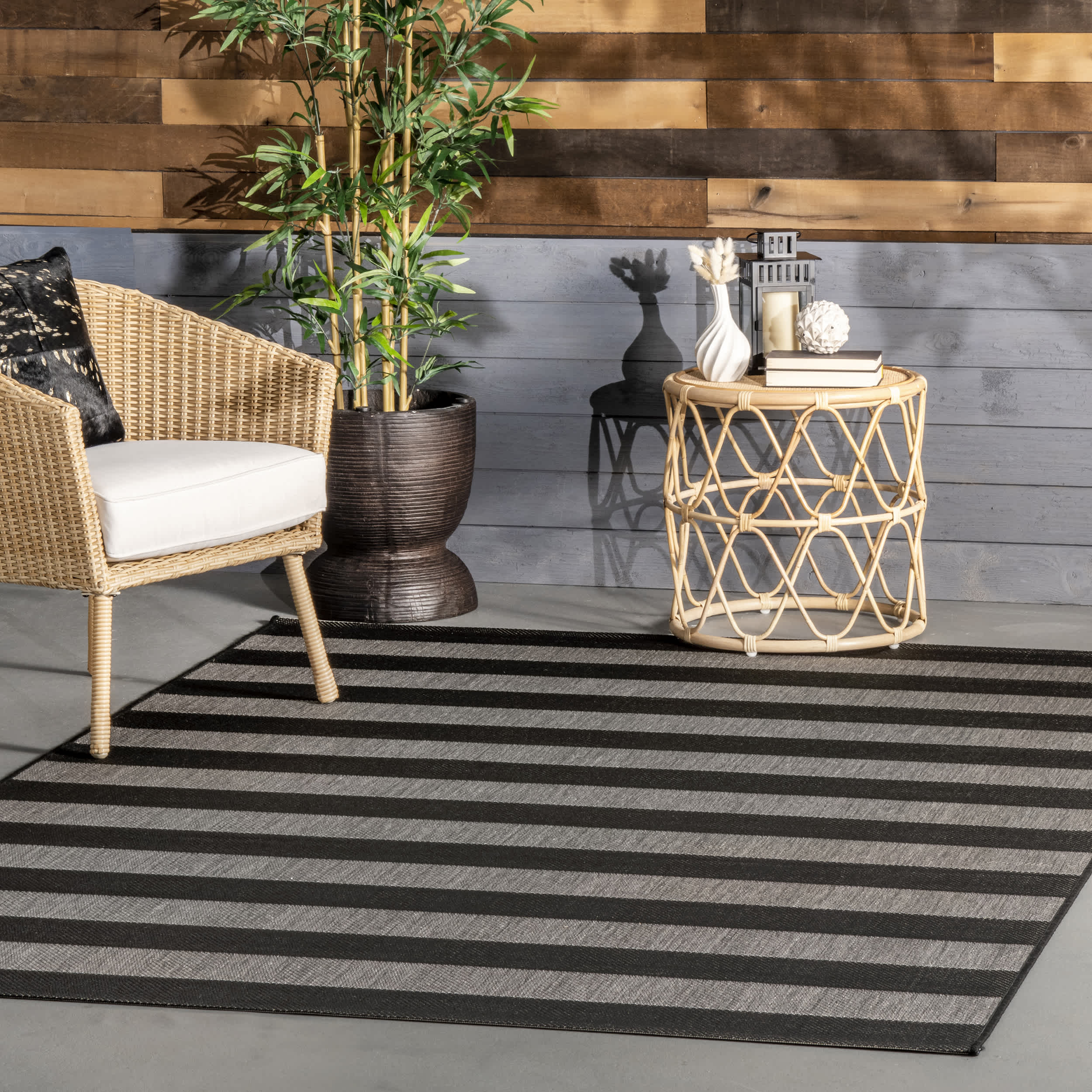 Alexis Striped Indoor/Outdoor Area Rug - Image 2