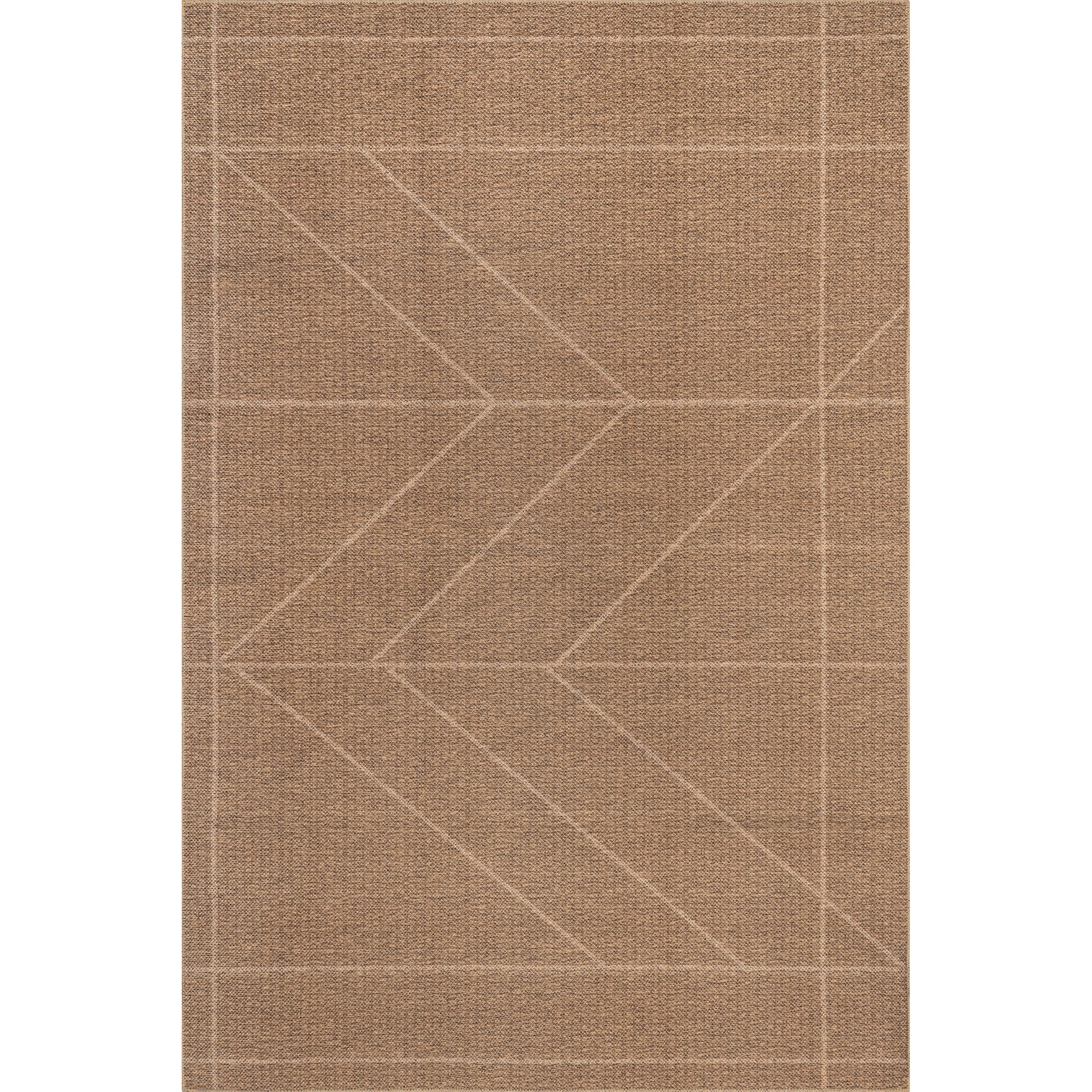 Ellen Geometric Easy-Jute Machine Washable Area Rug